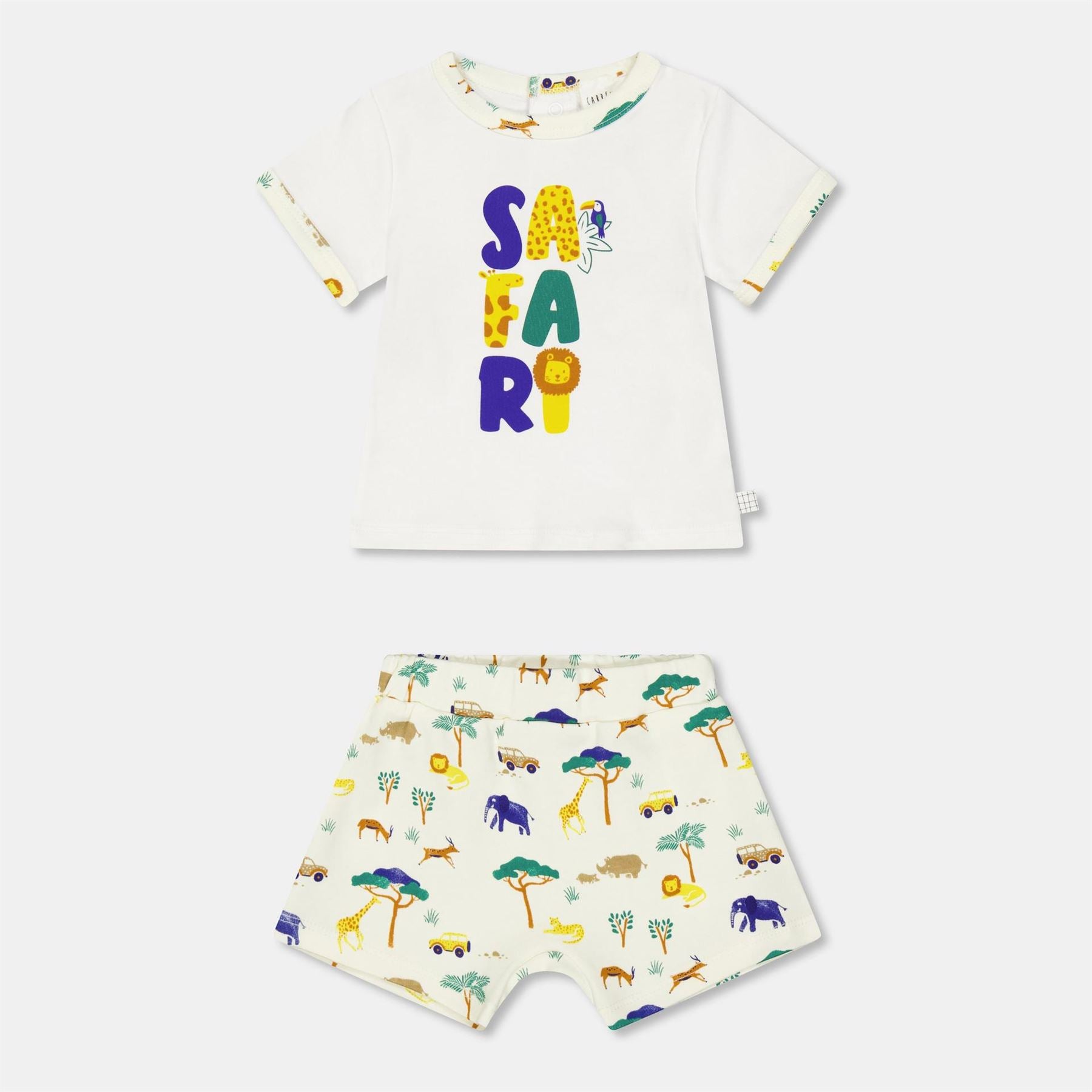Carrement Beau Crew Neck Short Sleeve T-Shirt Short Clothing Set