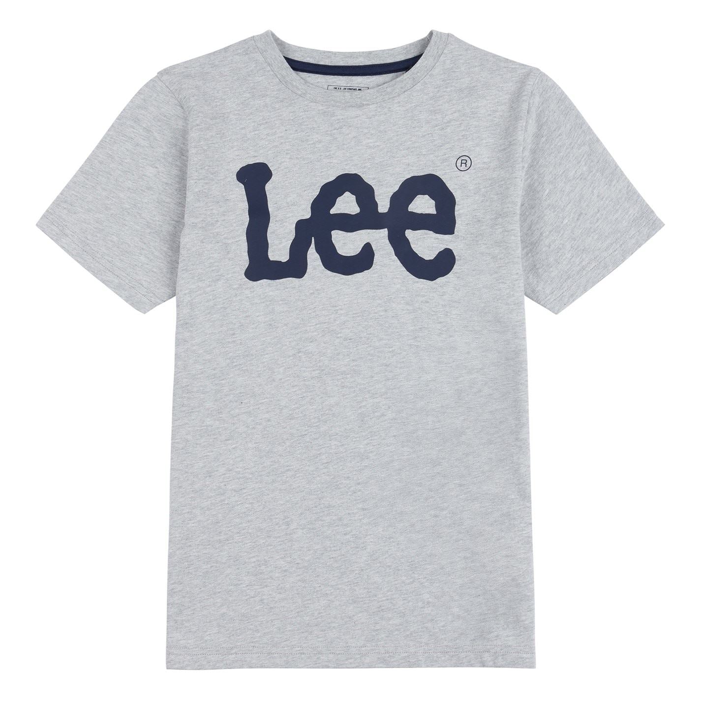 Lee Wobbly Lettering Crew Neck T-Shirt