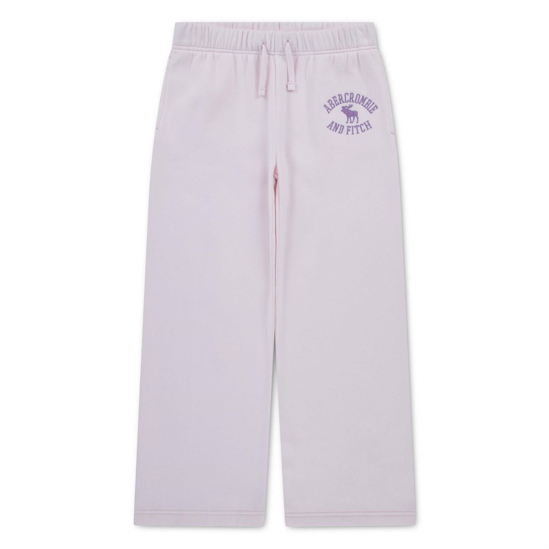 Abercrombie and Fitch Logo Baggy Cotton Fleece Joggers
