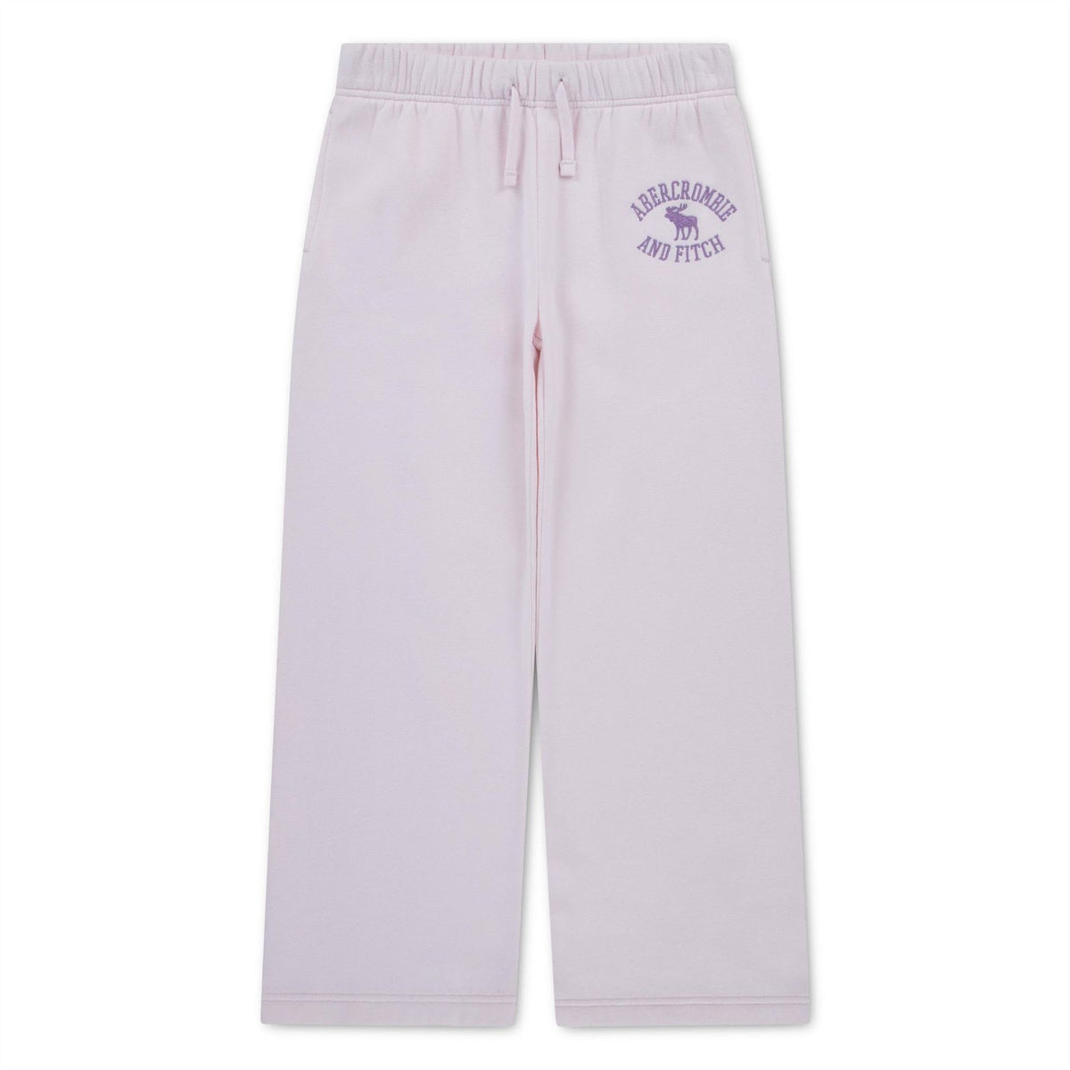 Abercrombie and Fitch Logo Baggy Cotton Fleece Joggers