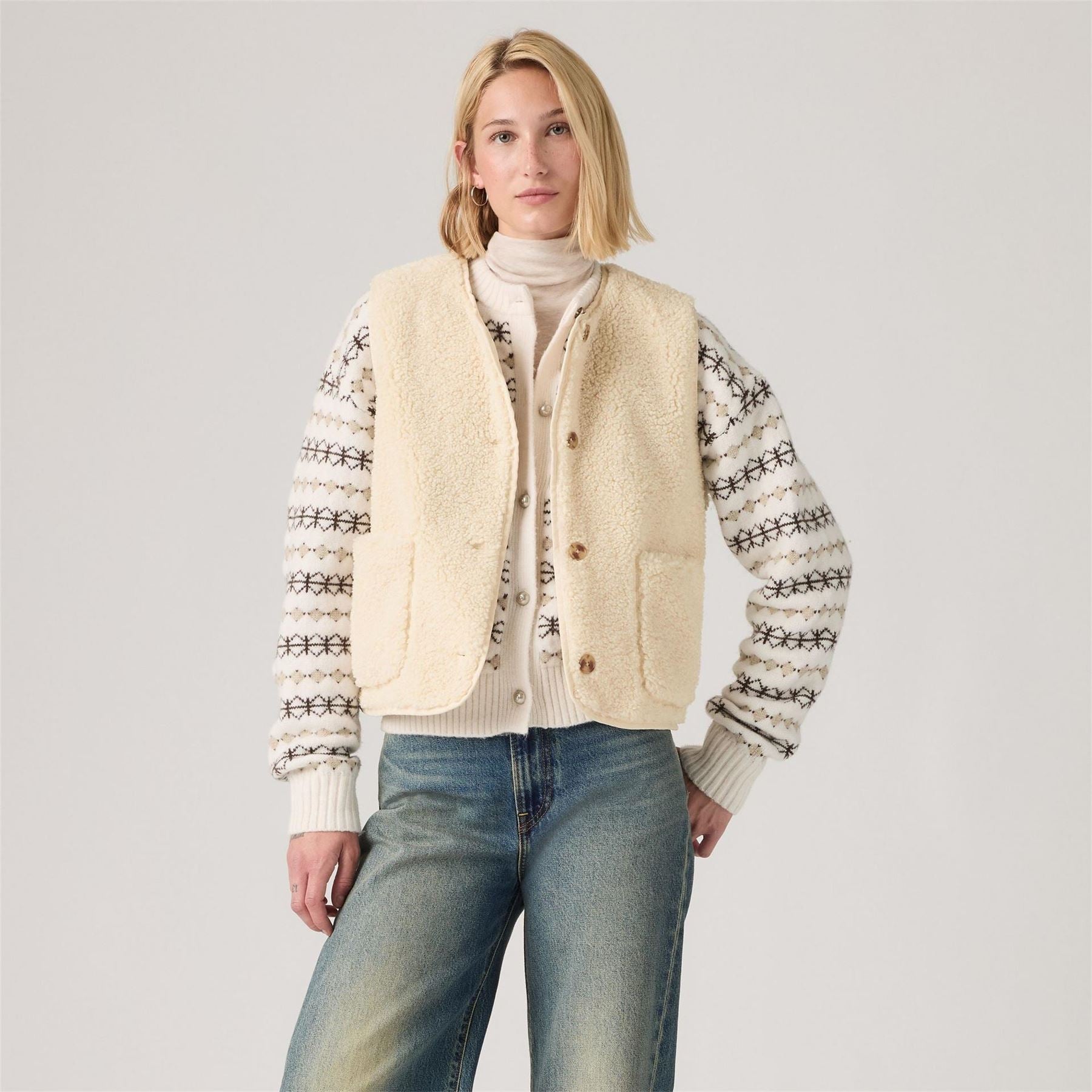 Levis Sherpa Vest Ld64