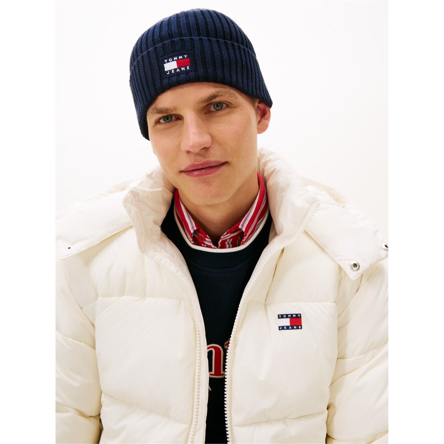Tommy Jeans Core Logo Soft Feel Turn Up Brim Beanie