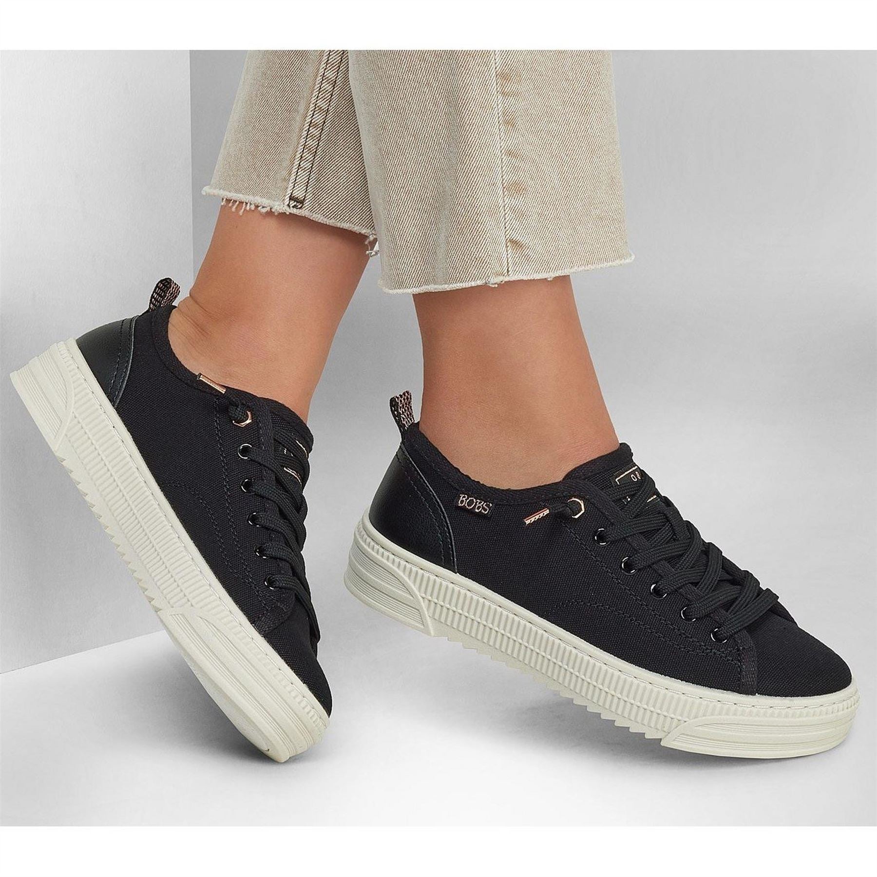 Skechers Womens Copa Canvasas Trainers