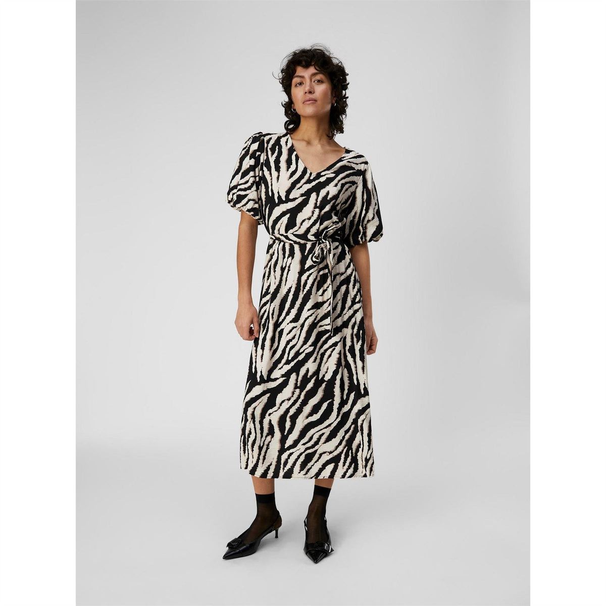 Object Jacira Midi Belted Dress