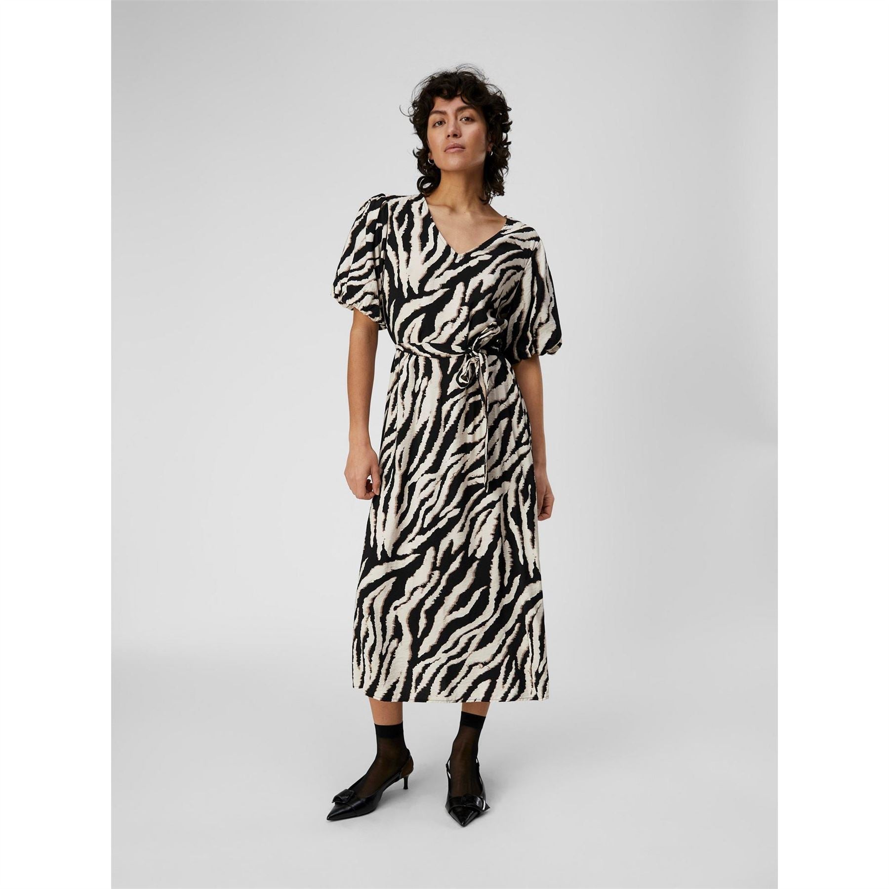 Object Jacira Midi Belted Dress