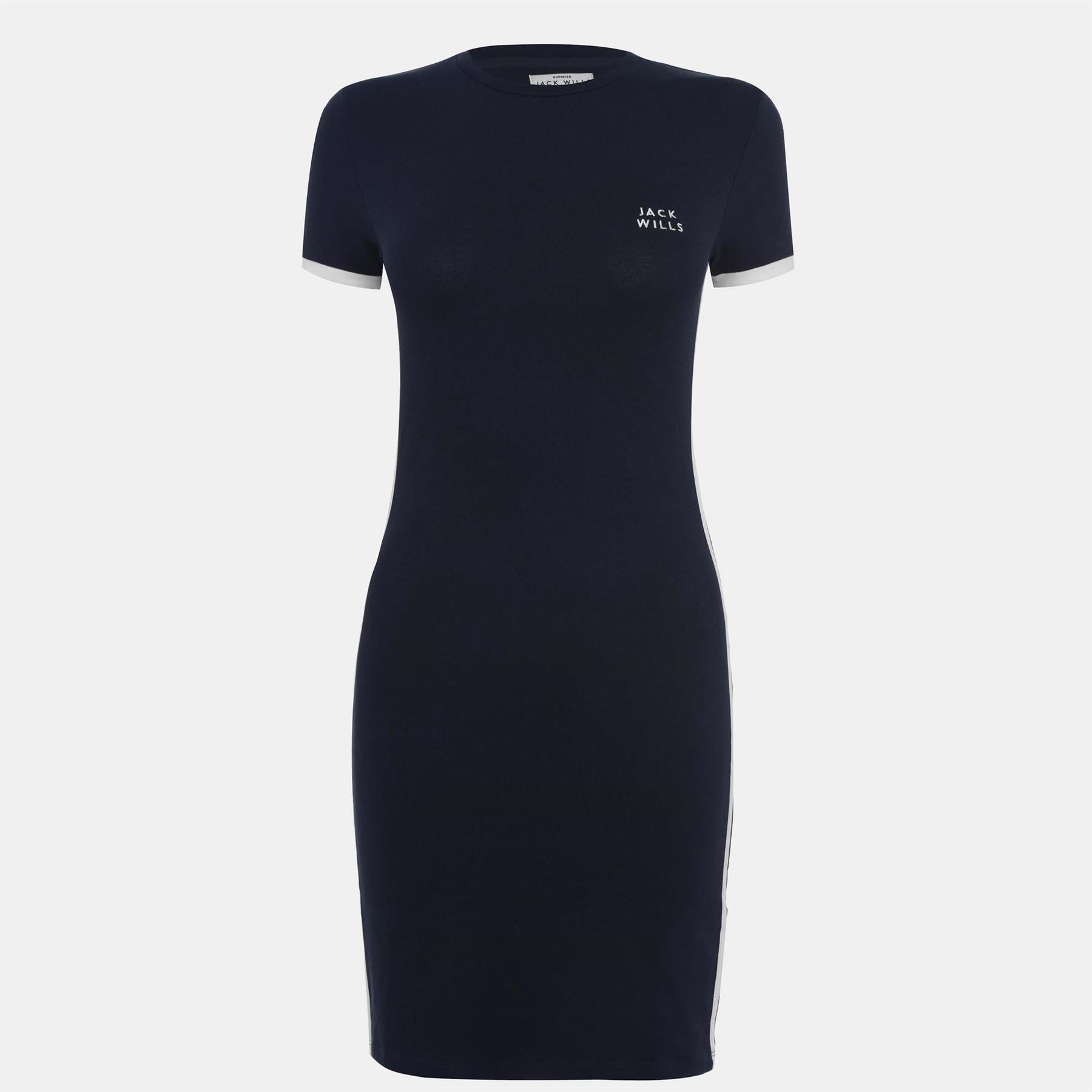 Jack Wills Goodrington Side Stripe Ringer Mini Dress