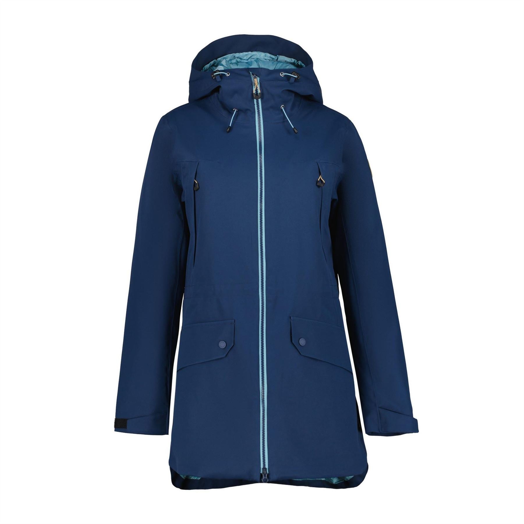 Icepeak Minier Solid Patterned Hooded Zipped Pocket Parka Jacket