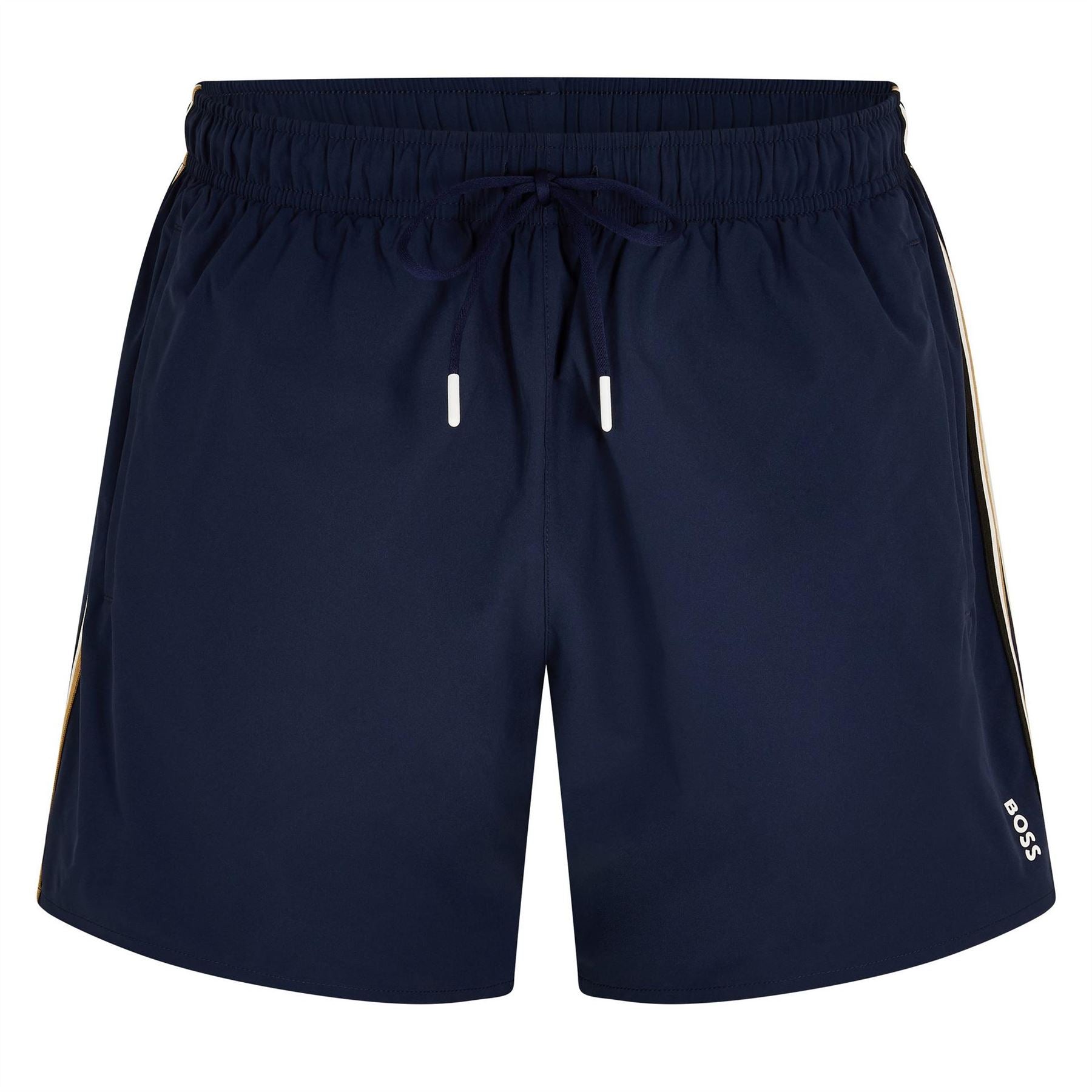 Boss Iconic Solid Patterned Regular Fit Swim Trunk