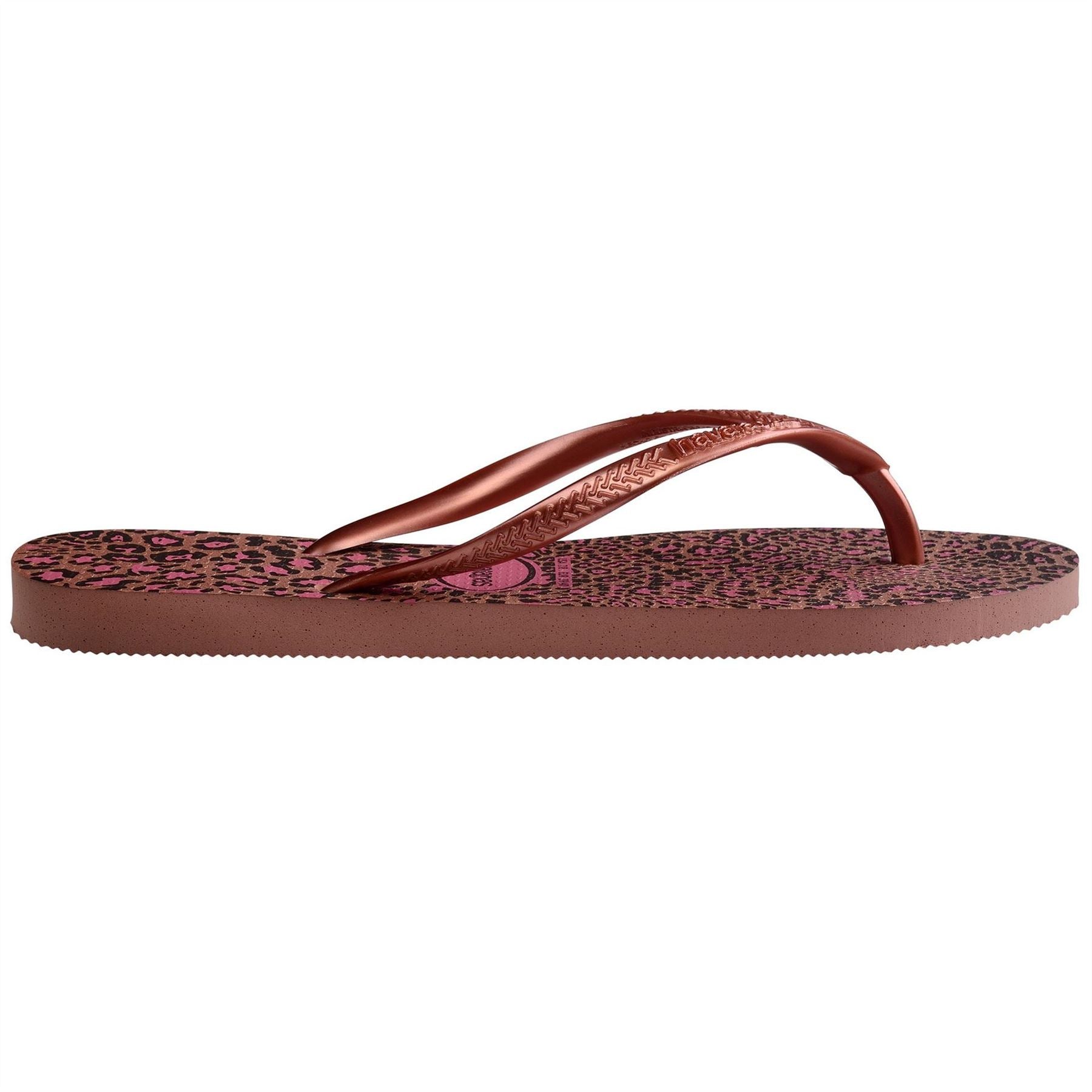 Havaianas Womens Hav. Slim Animals Crocus Rose Golde Flip Flops