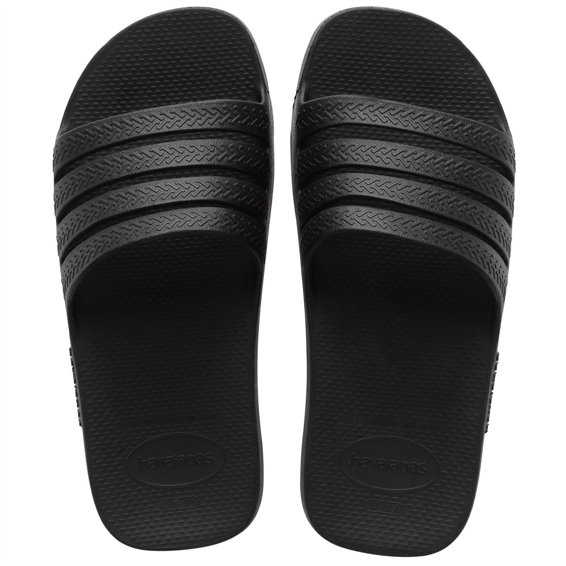 Havaianas Hav. Slide Stradi Black 33 34 Flip Flops Womens