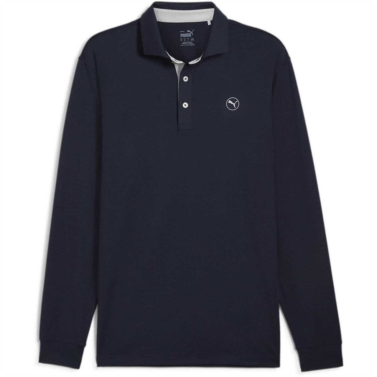 Puma Cloudspun Long Sleeve Midweight Performance Polo Shirt