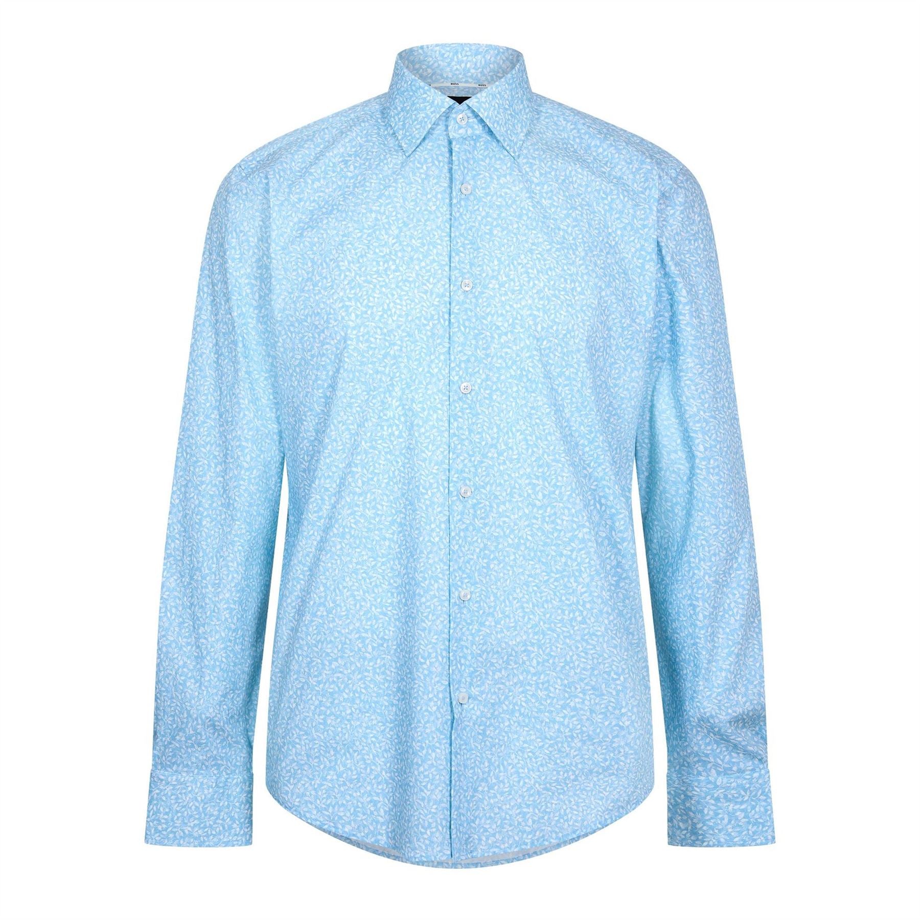 Boss Joe Collared Neck Point Collar Long Sleeve Shirt