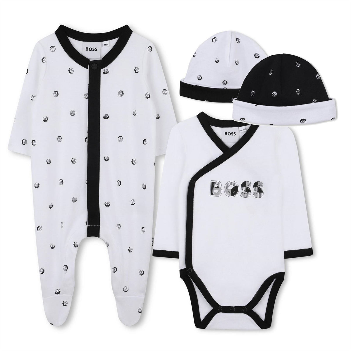 Boss Baby Crew Neck Long Sleeve All Over Logo Jumpsuit