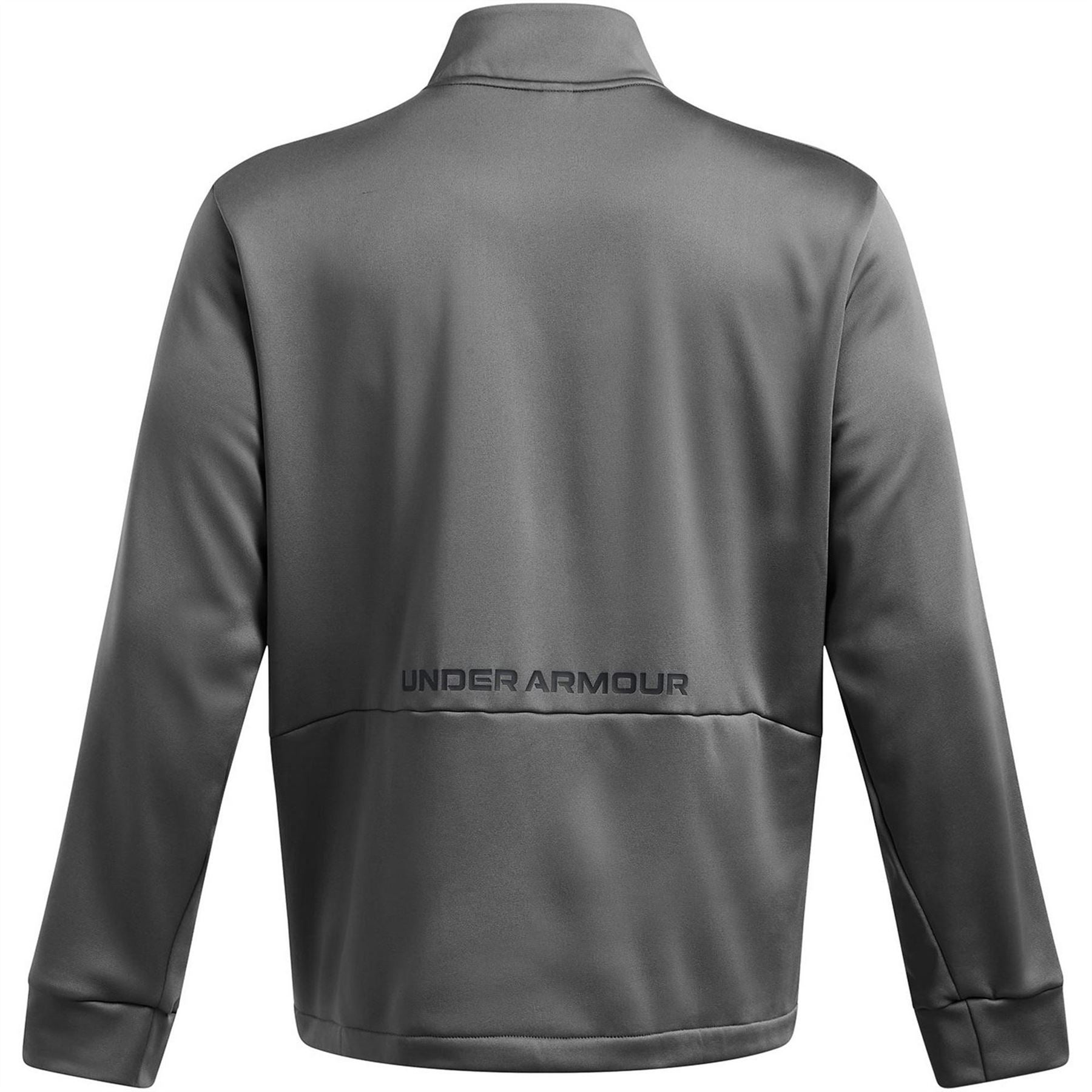 Under Armour Solid Patterned Fleece Half Zipper Ribbed Cuff Jacket