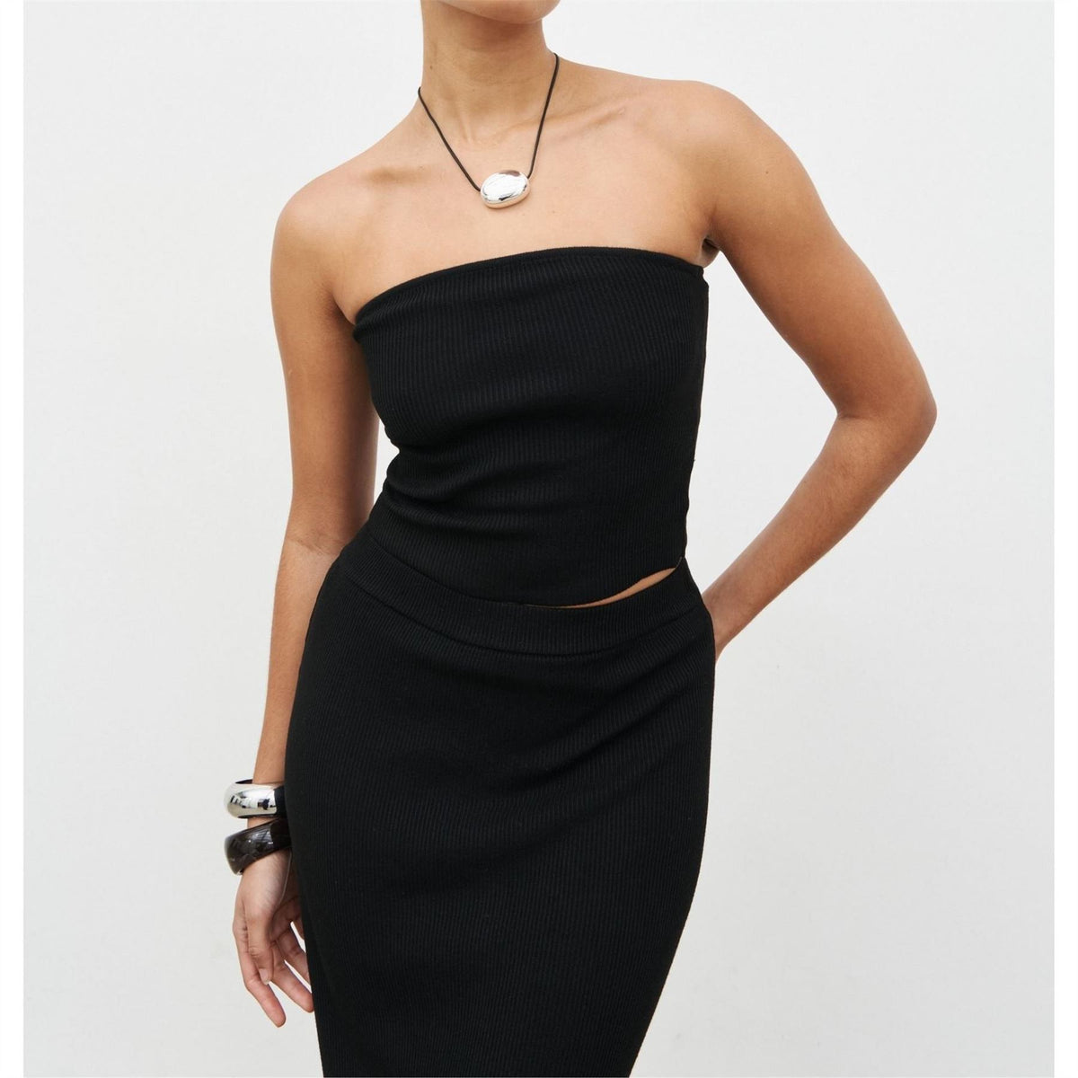 Pretty Lavish Reese Slim Fit Bandeau Top