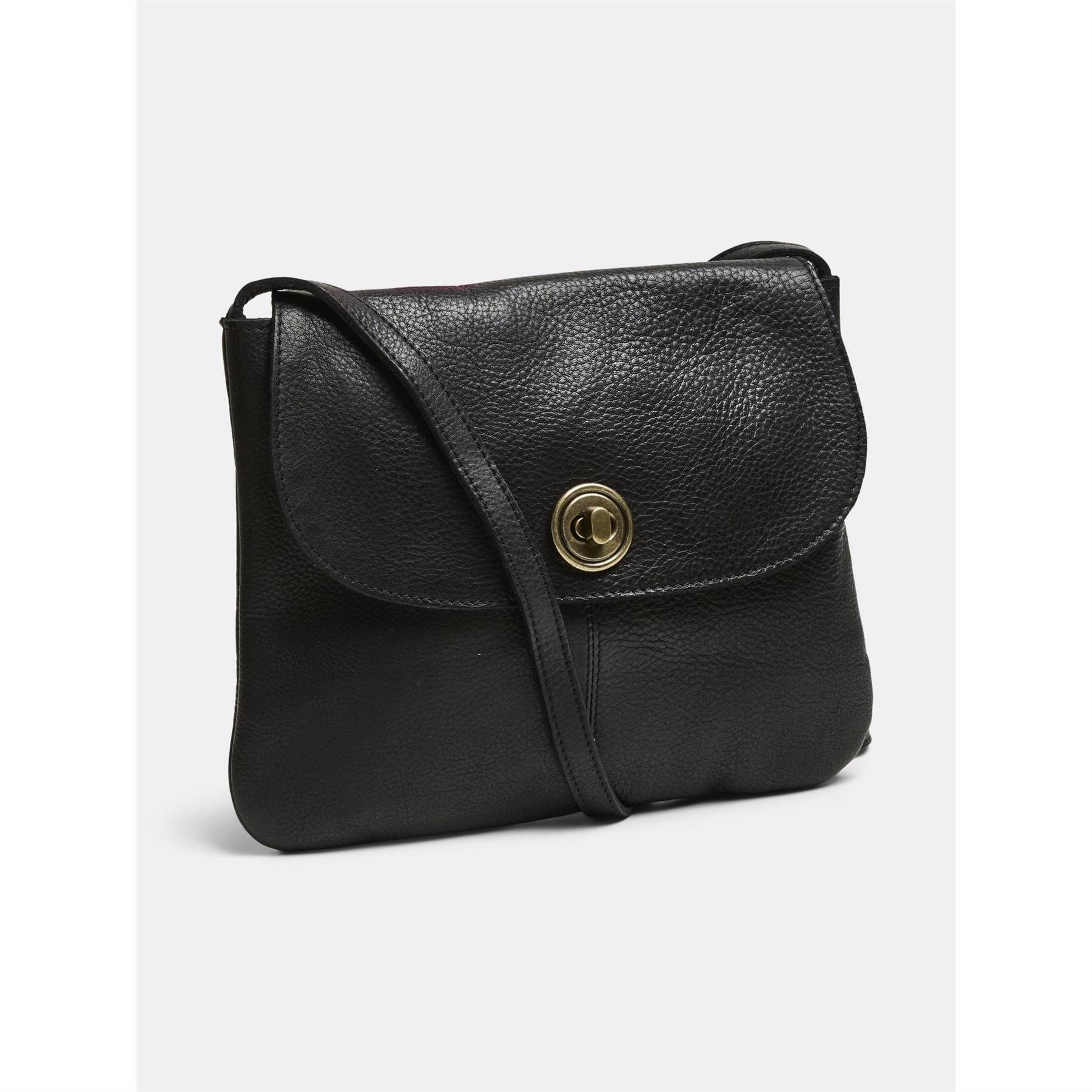 Pieces Totally Large Leather Cross Body Bag