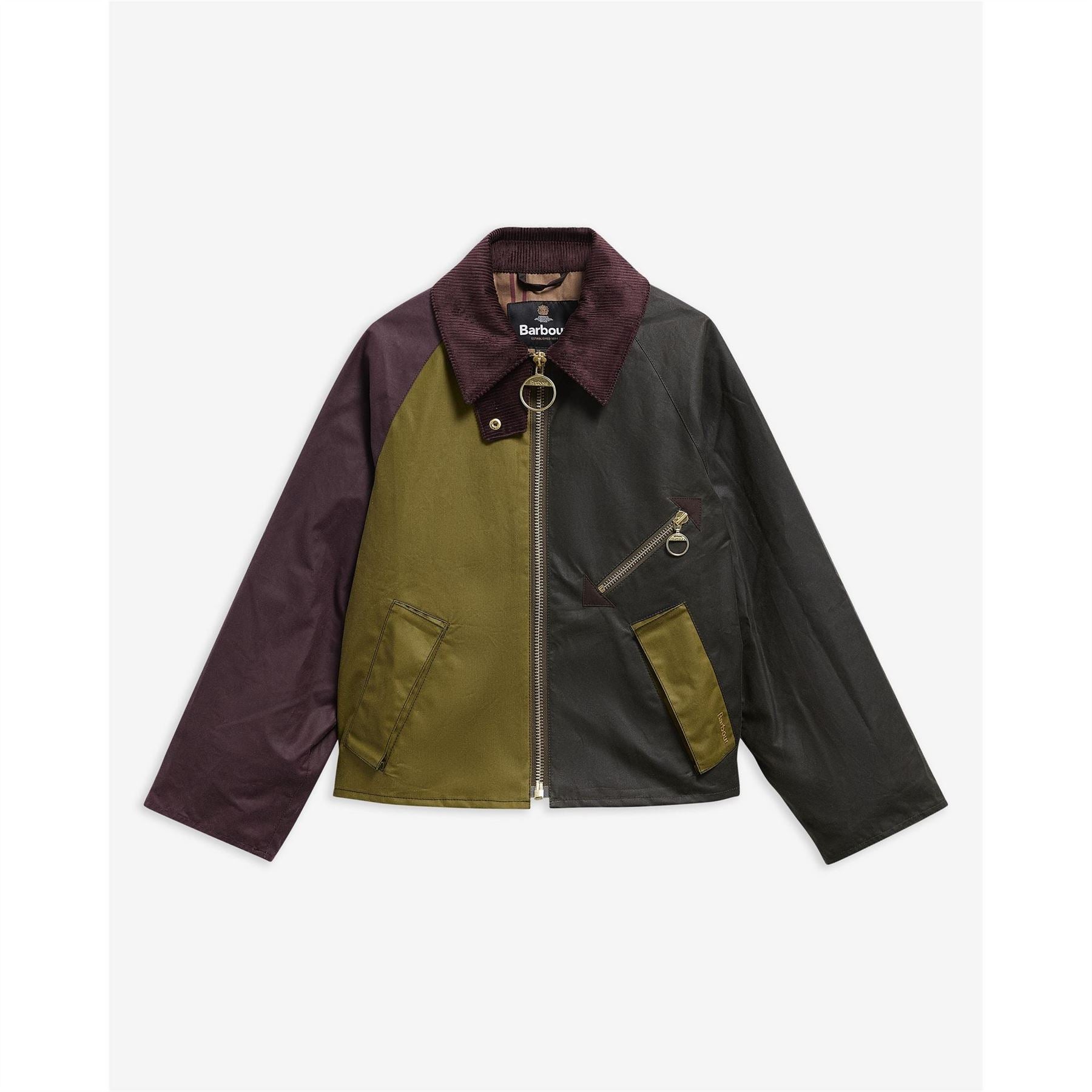 Barbour Arlene Cotton Long Sleeve Full Zip Wax Jacket