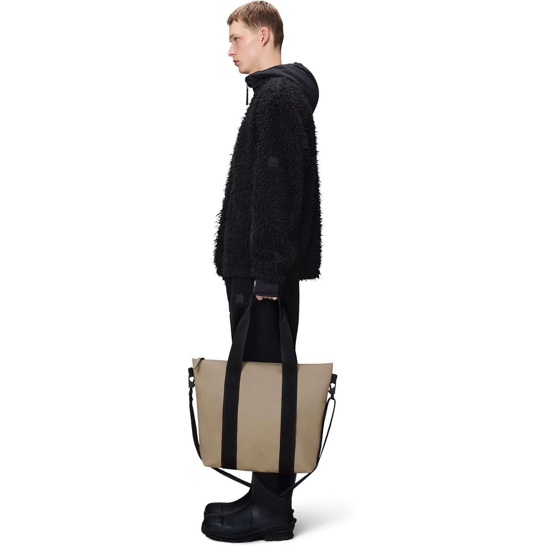 Rains Mini Color Block Tote with Logo