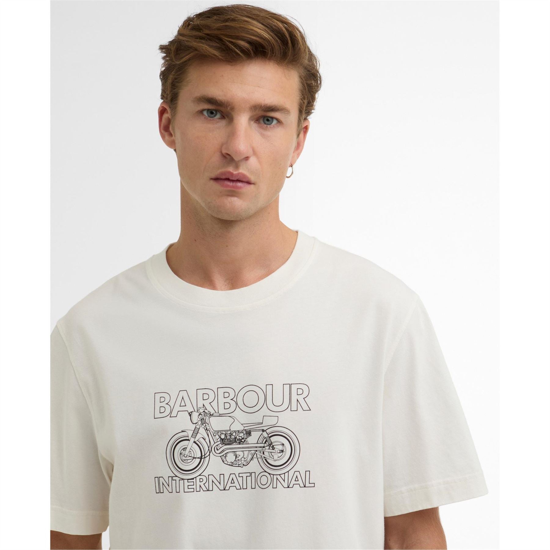 Barbour International Cowl Motorbike Graphic T-Shirt