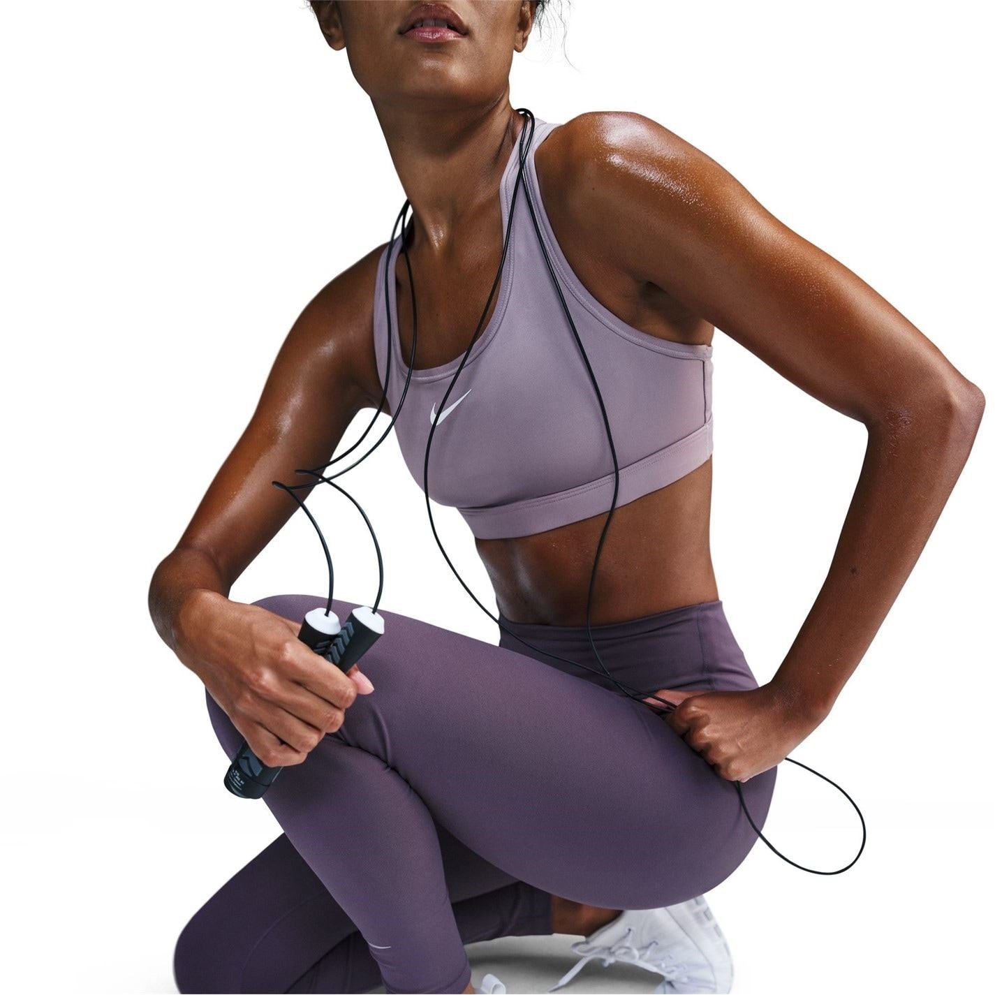 Nike One High Rise Solid Patterned Leggings