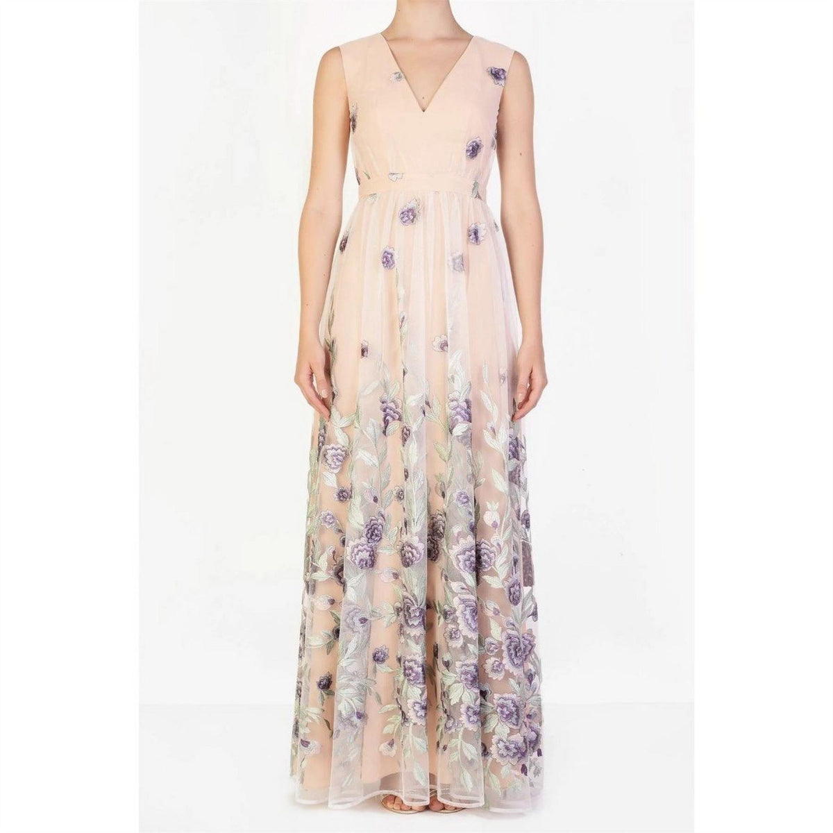 True Decadence V-Neck Sleeveless Maxi Gown