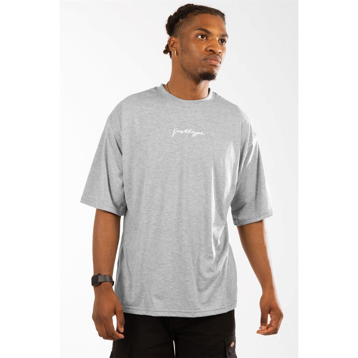 Hype Regular Fit Lettering Crew Neck T-Shirt