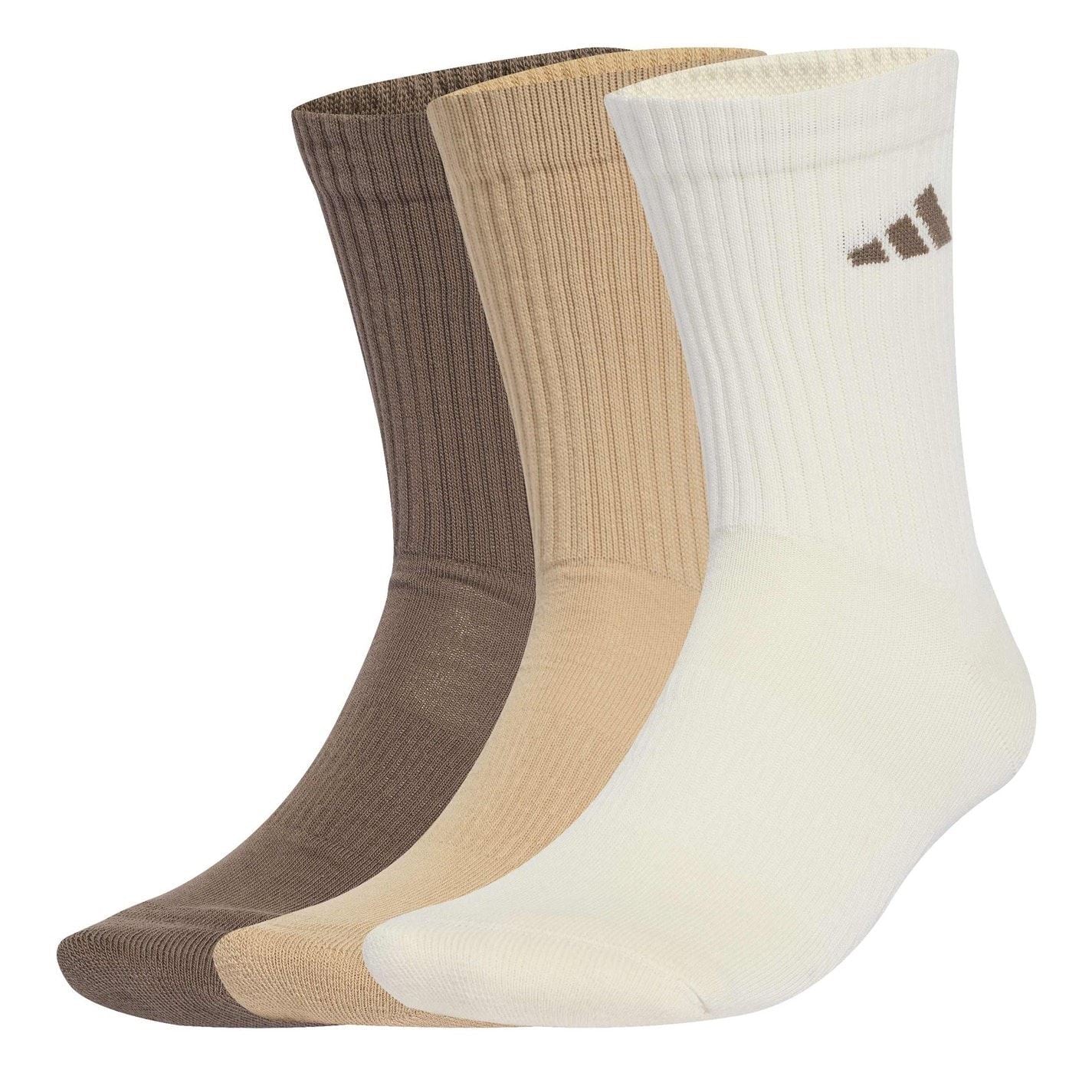 adidas 3 Pack Crew Socks Adults