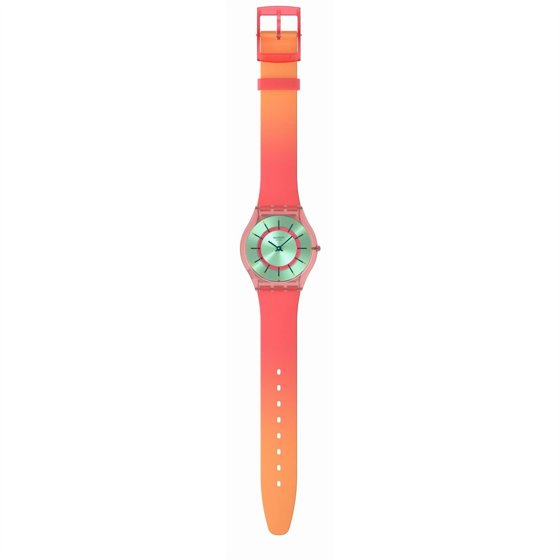Swatch Adults Minty Dream Analogue Quartz Watch