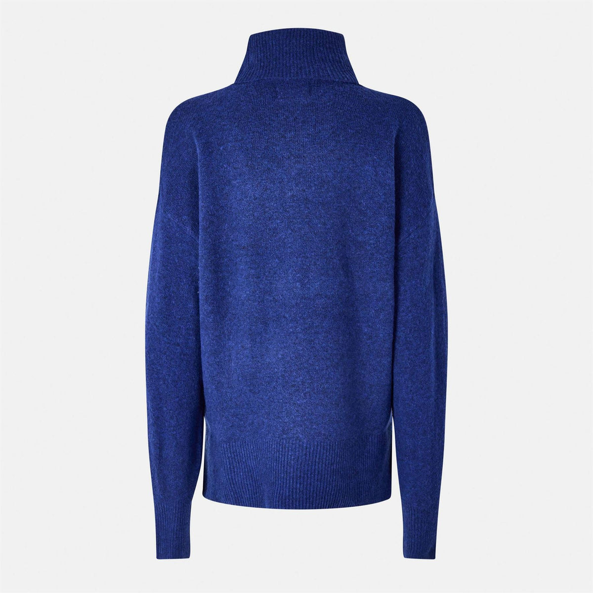 Pieces Hooded Relaxed Fit High Collar Sweatshirt