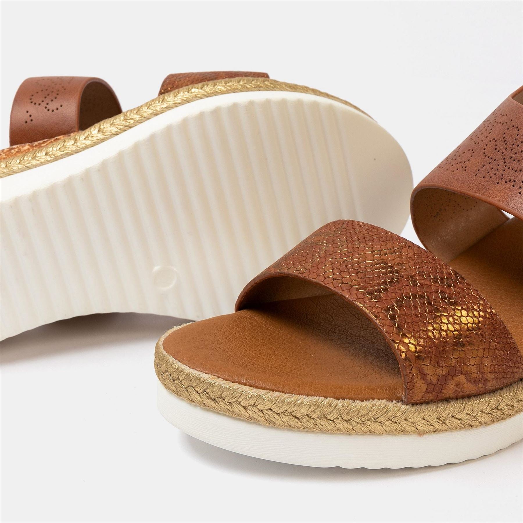 Firetrap Ella Ladies Back Strap Wedge Sandals