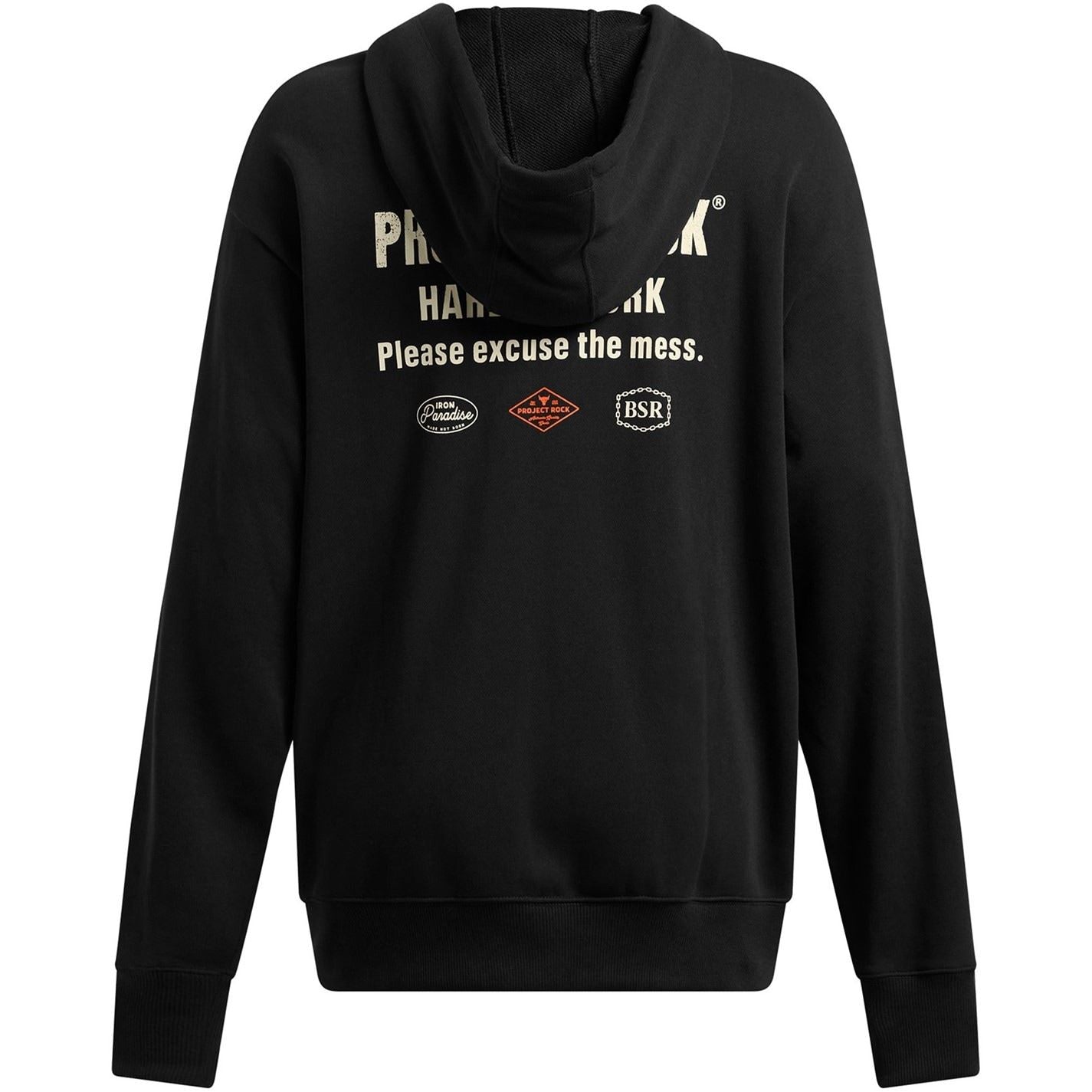 Under Armour Solid Patterned Hooded Full Zipper Ribbed Cuff Sweat Jacket