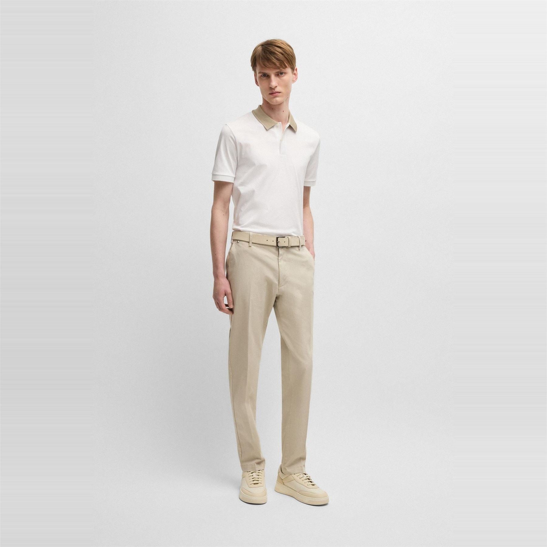 Boss Phillipson Cotton Short Sleeve Slim Fit Polo Shirt