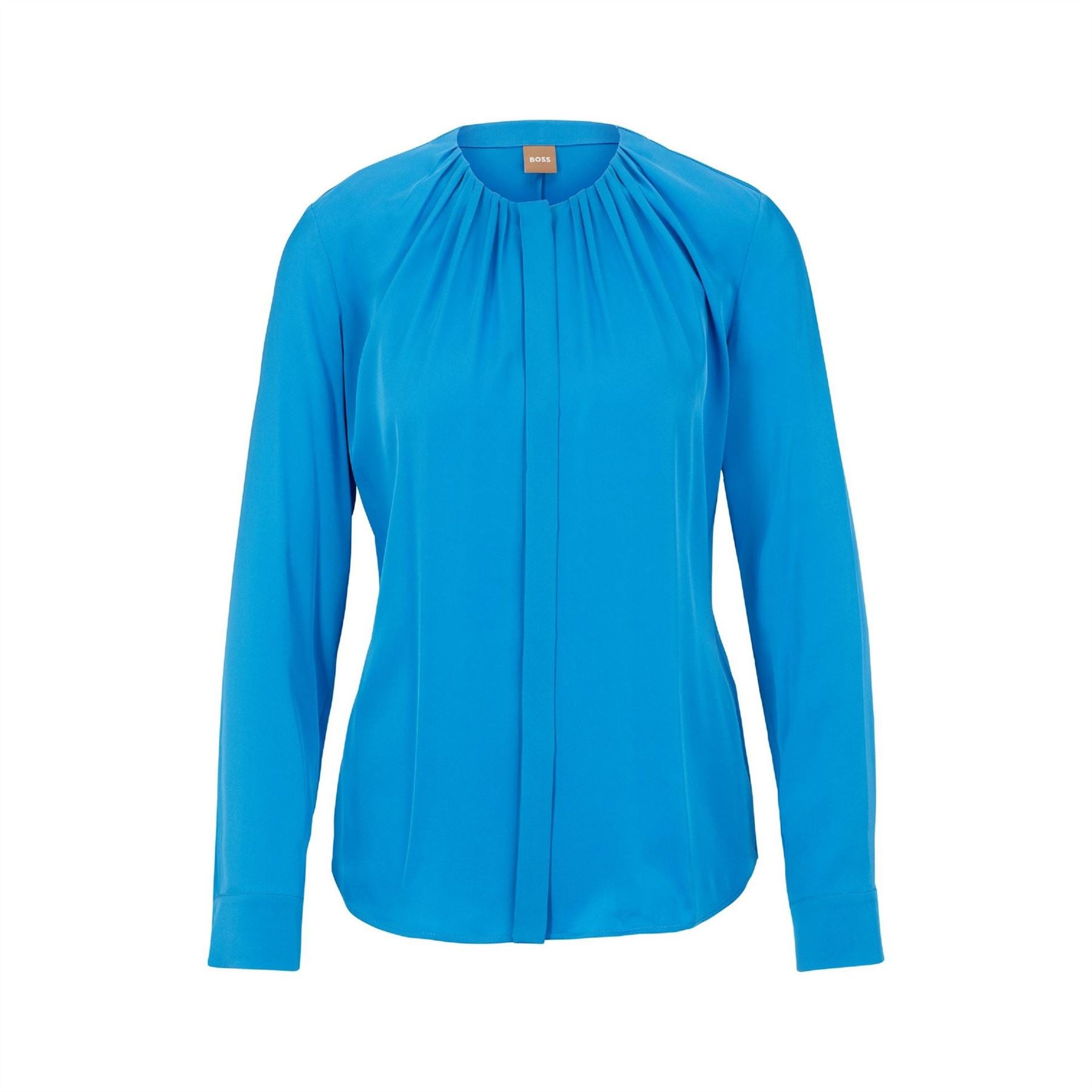 Boss Jewel Neck Long Sleeve Regular Fit Blouse