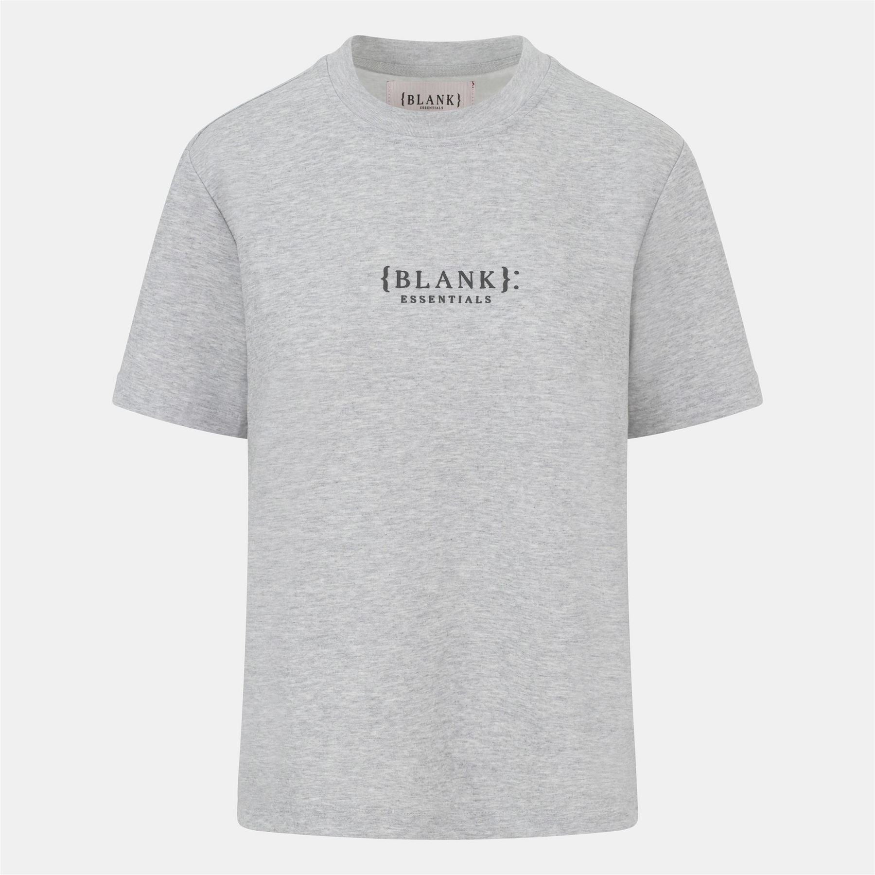 Blank Essentials Embroidered Text Graphic Crew Neck Short Sleeve Boyfriend T-Shirt