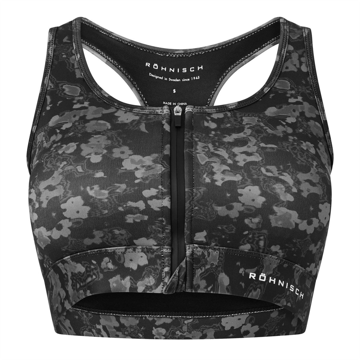Rohnisch Zip Non Wired High Impact Sports Bra
