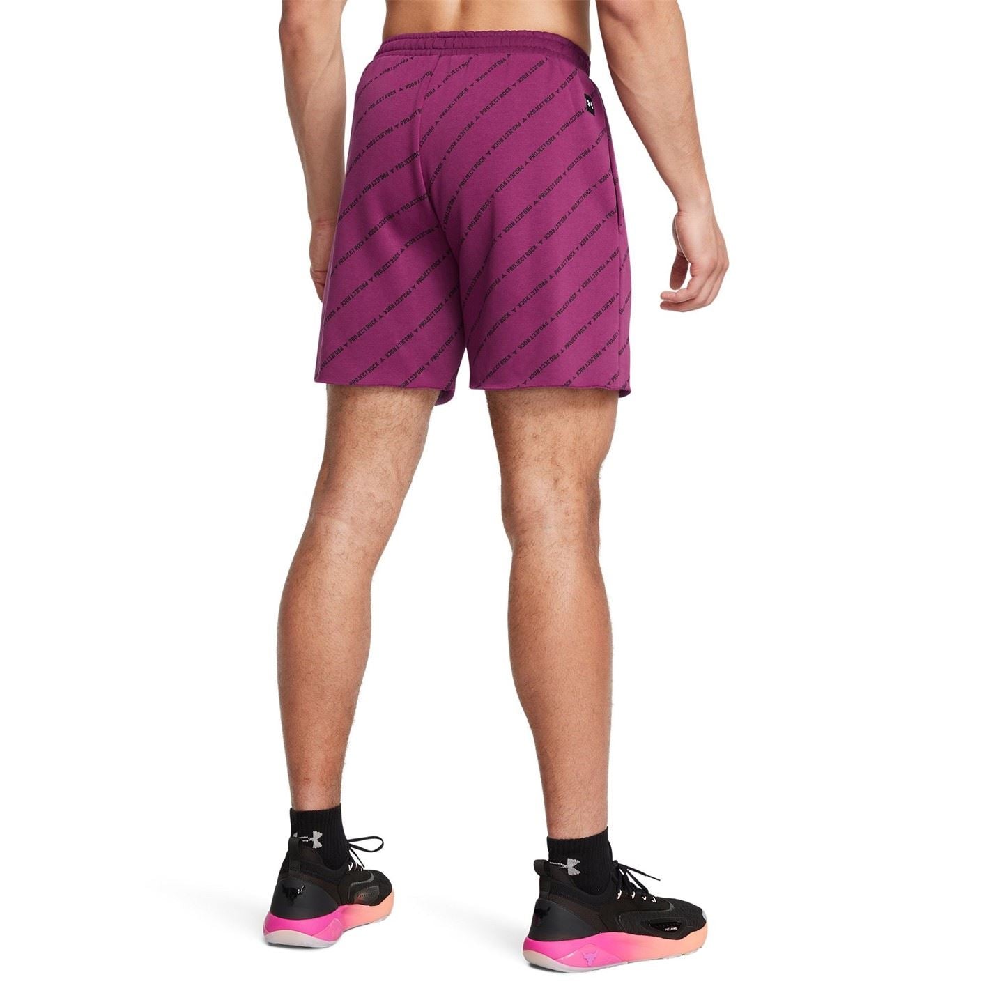 Under Armour Project Rock Lettering Running Shorts