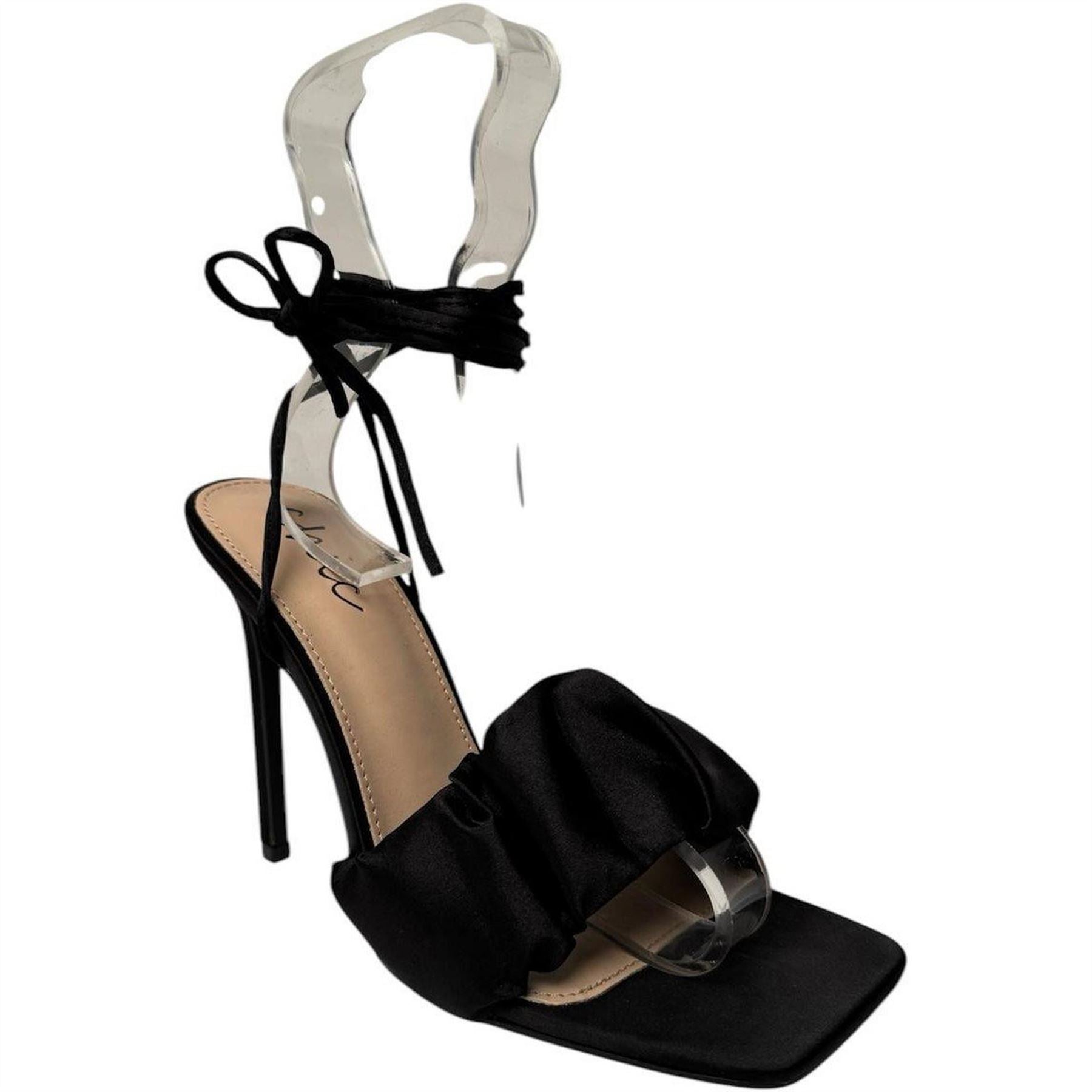 Chic Stiletto Tie Open Toe High Heel Sandals