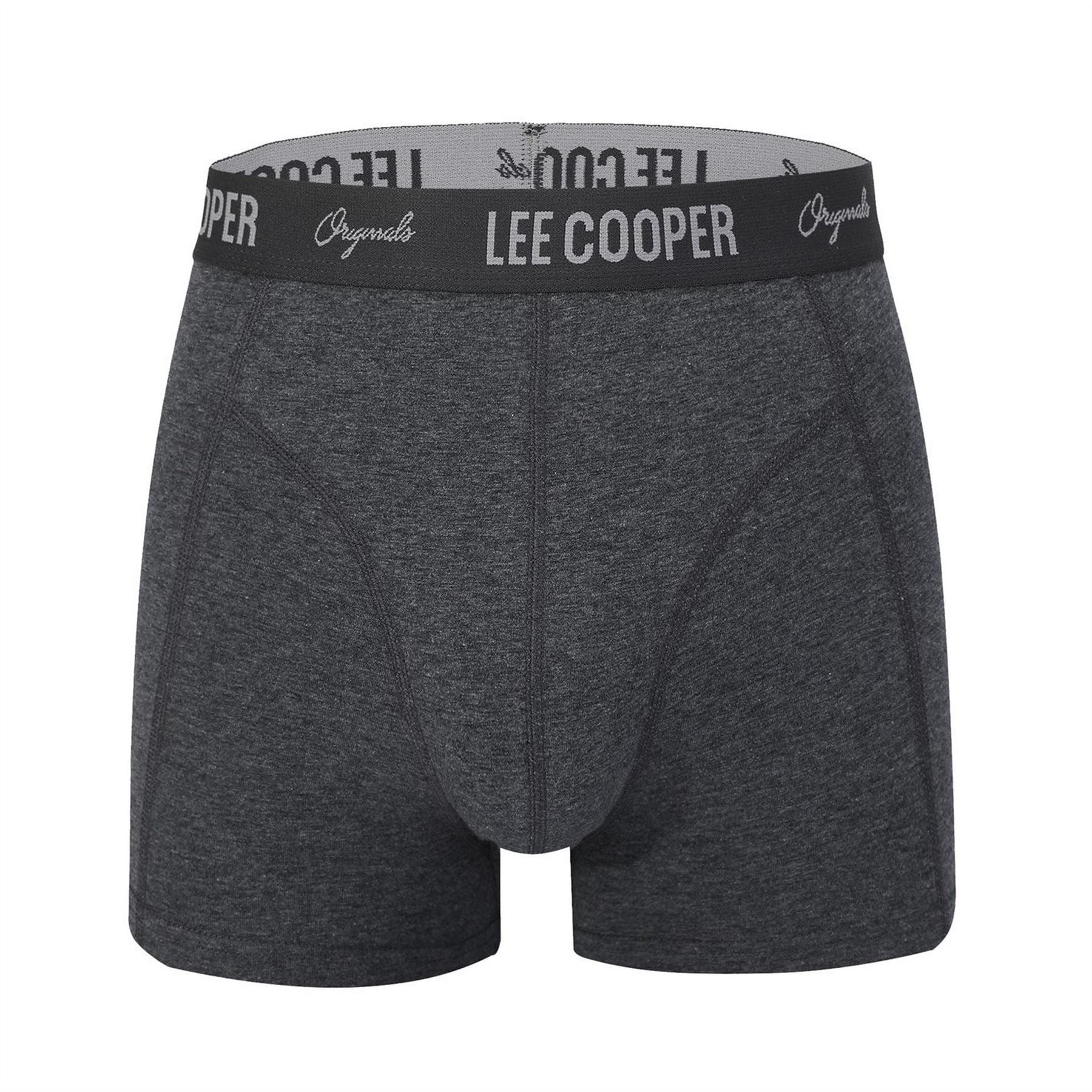 Lee Cooper Mens Cooper Essential Boxer Trunk 5 Pack