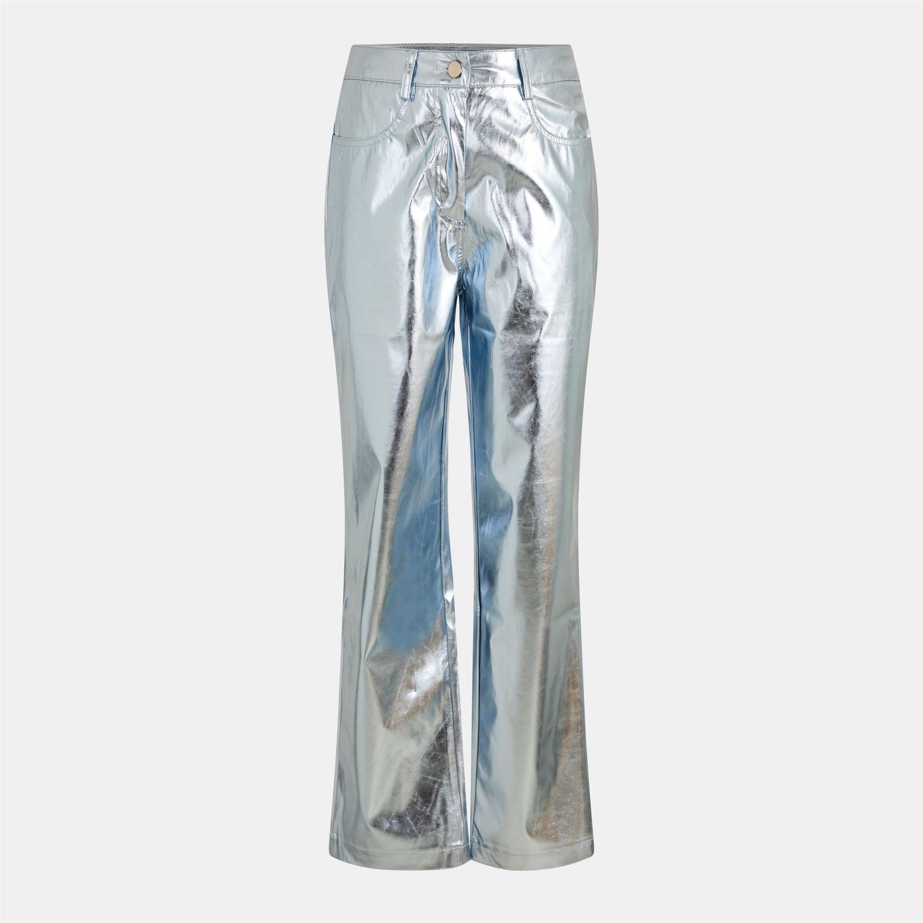 AmyLynn Metallic Patterned Wide Leg Trousers