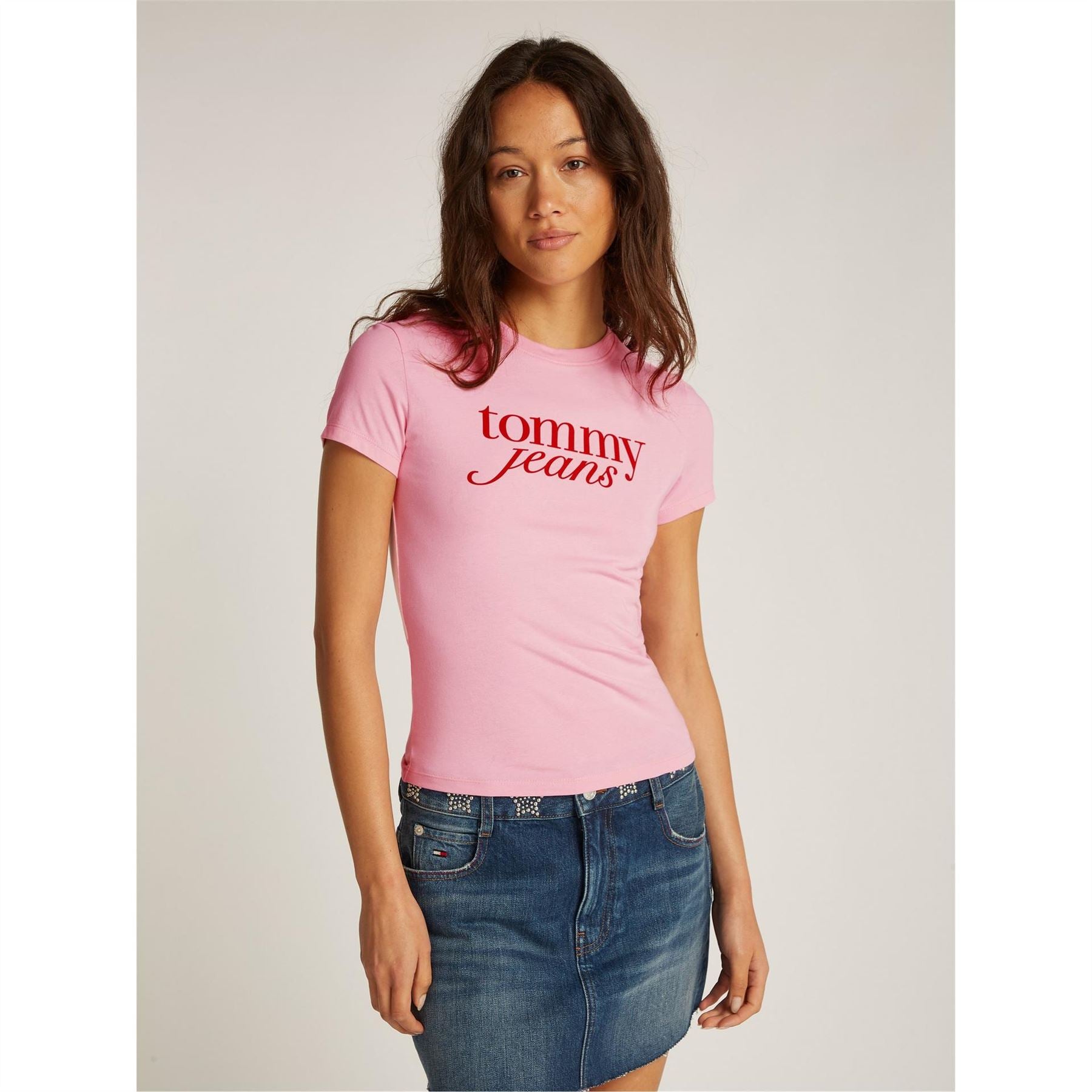 Tommy Jeans Slim Fit Essential Logo Print T-Shirt