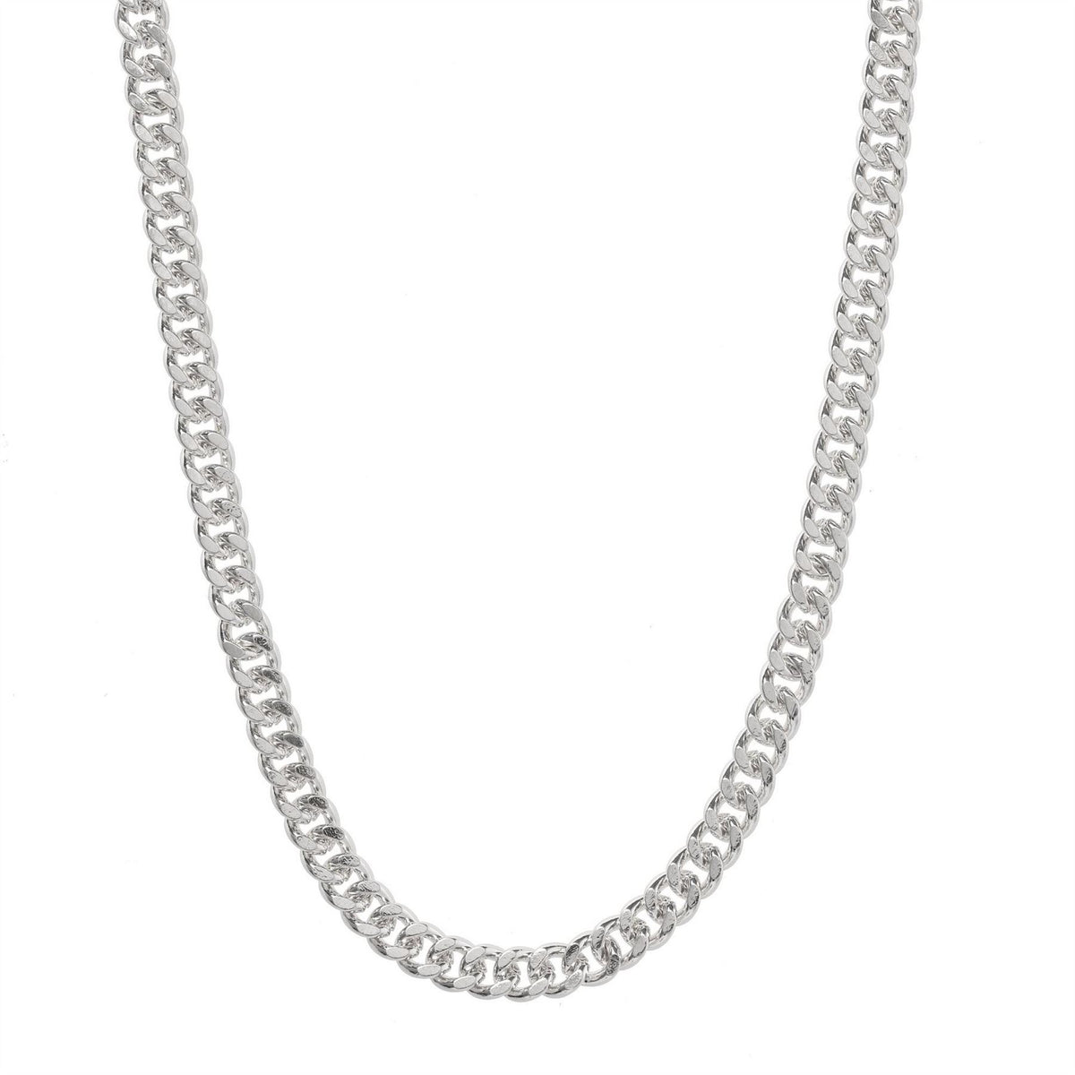 Fabric Curb Chain Necklace