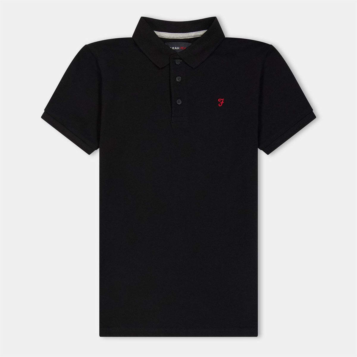 Farah Bugsworth Embroidered Collared Short Sleeve Polo