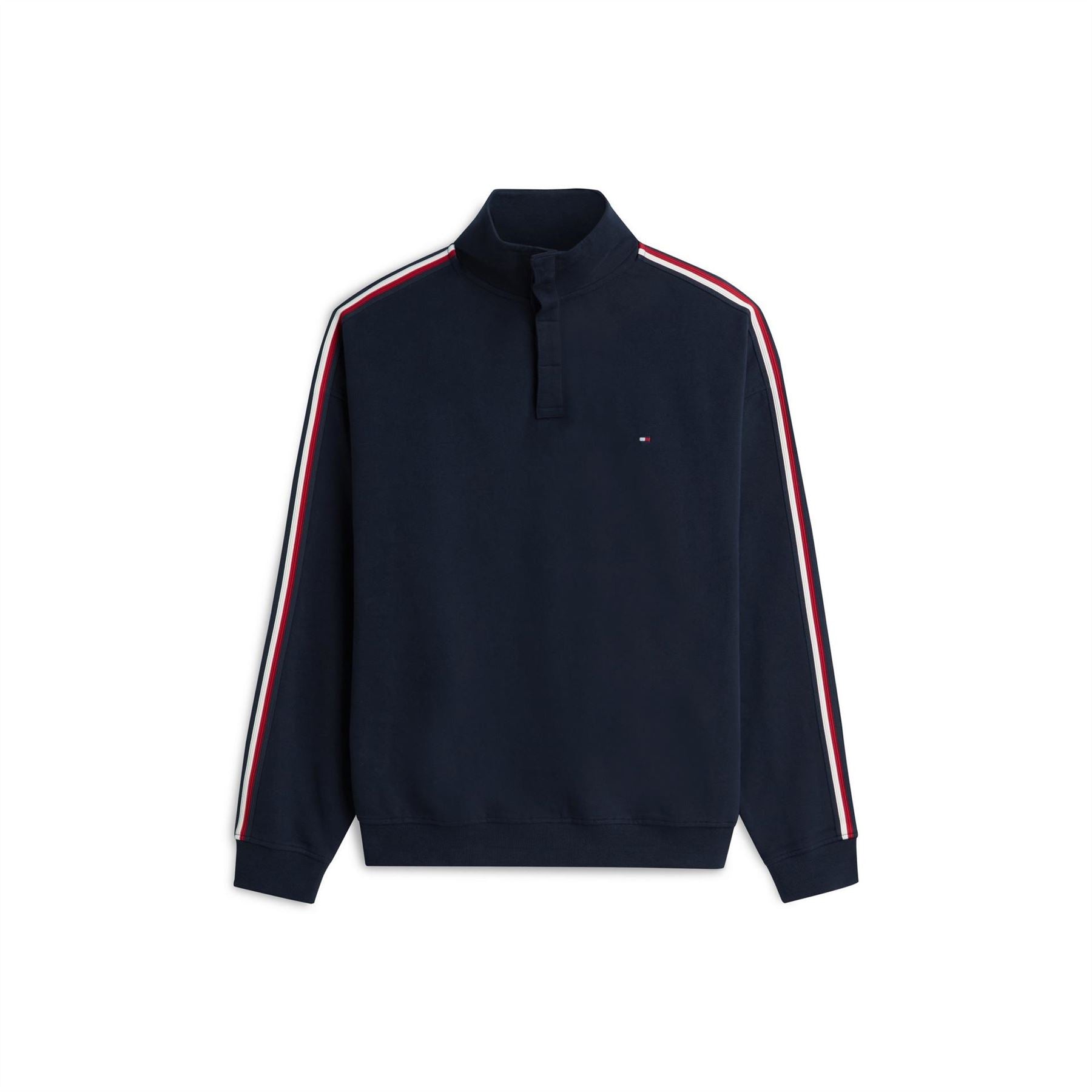 Tommy Hilfiger Global Stripe Half Button Top