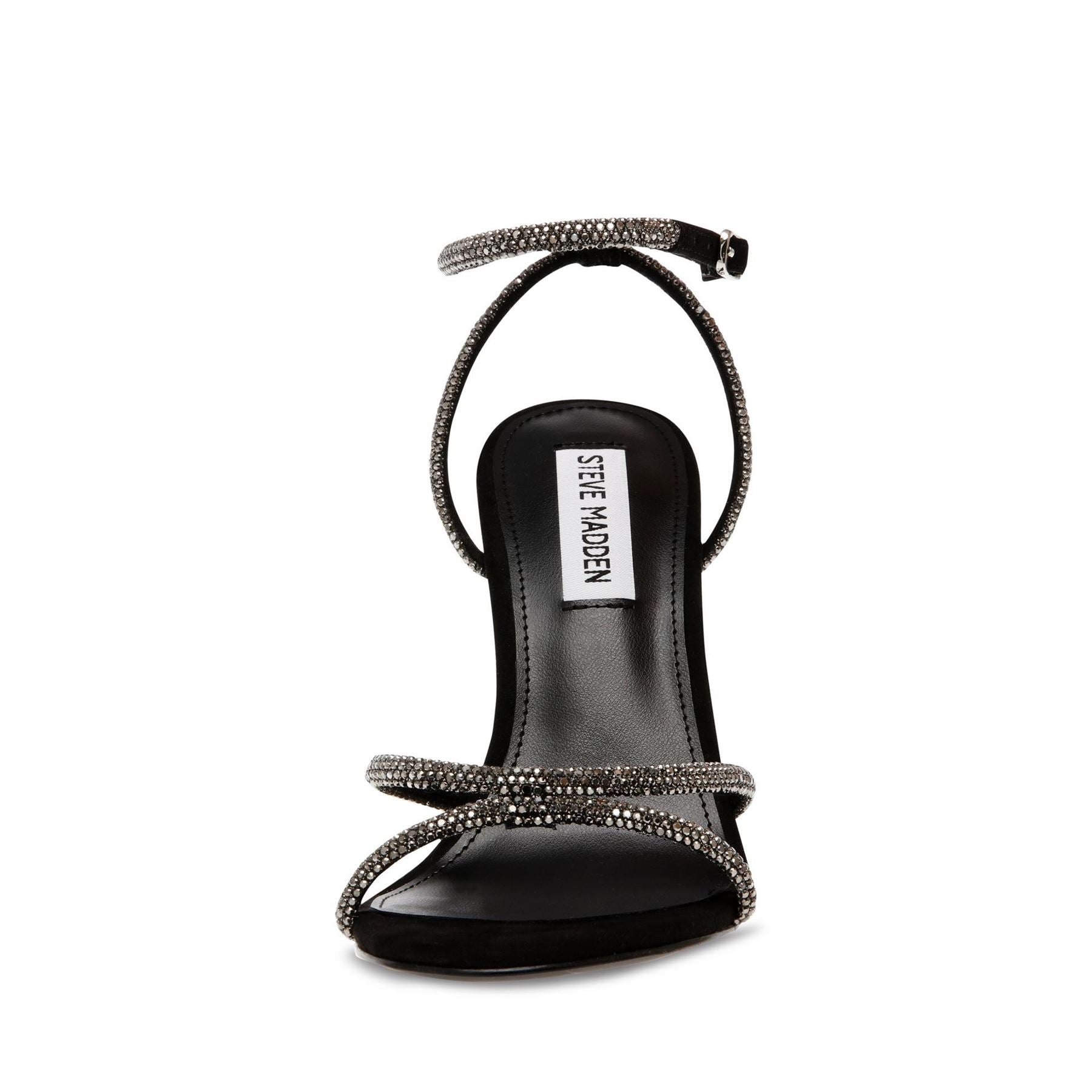 Steve Madden Metallic Open Toe Stiletto Heel Sandals