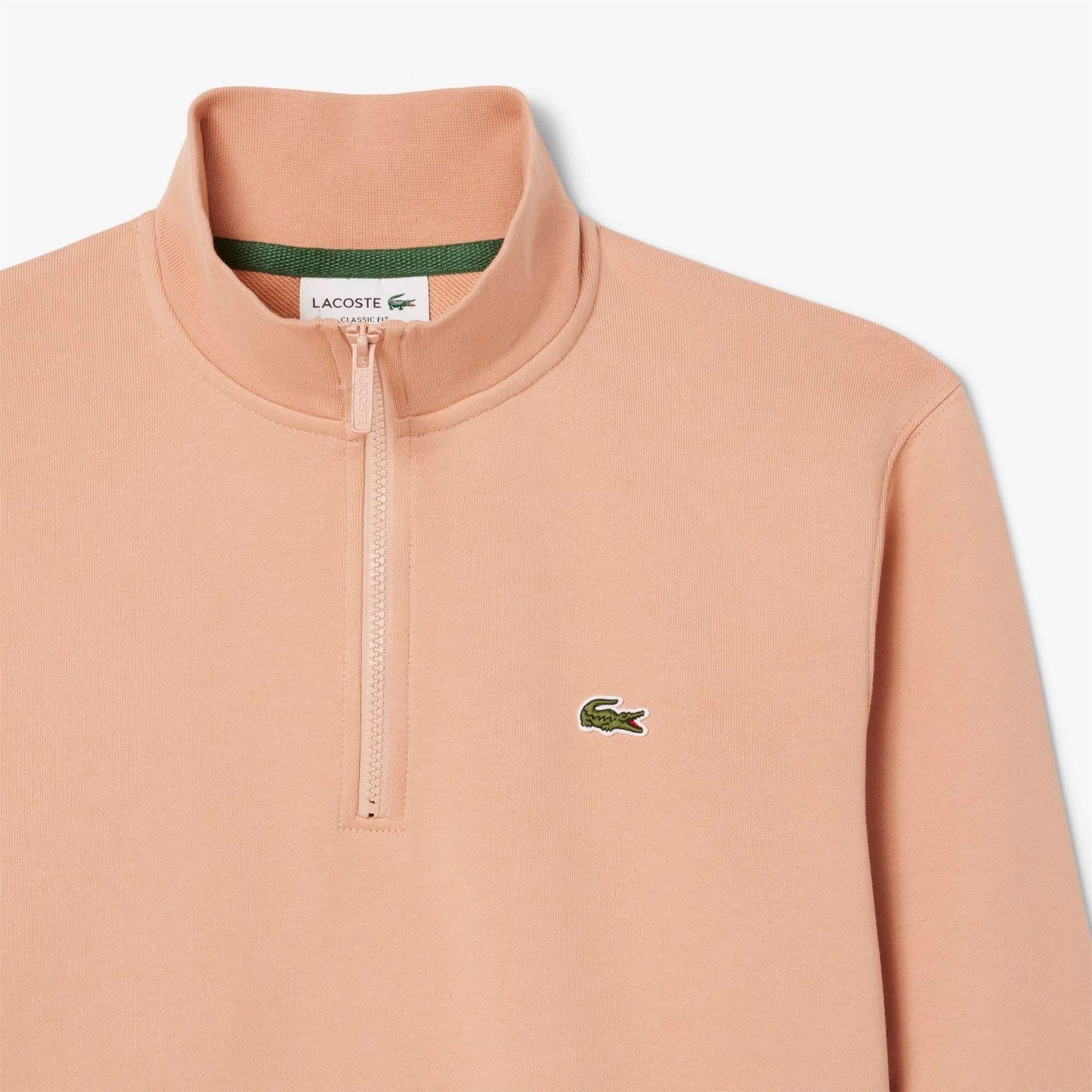 Lacoste Neck Zipped Fleece Sweatshirt