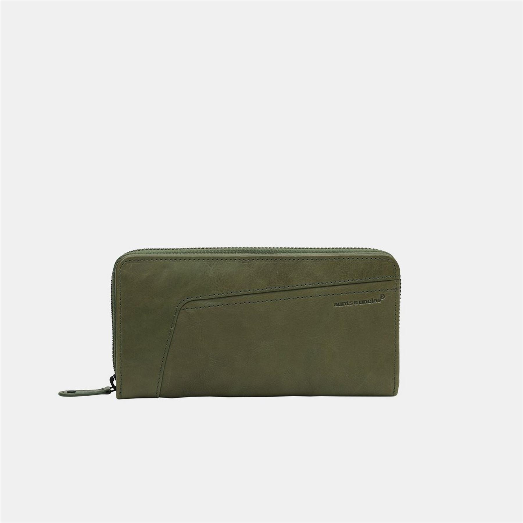 Aunts and Uncles Rectangle Zip Around Wallet with Logo