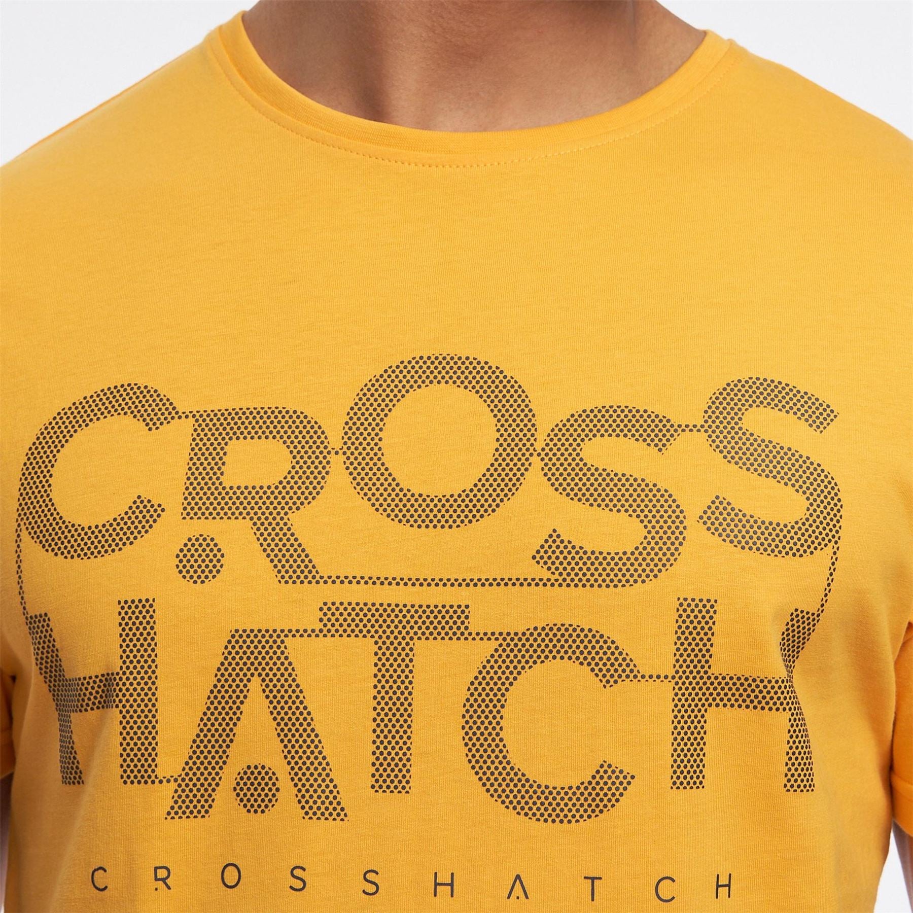 Crosshatch Mens Logo Short Sleeve T-Shirt