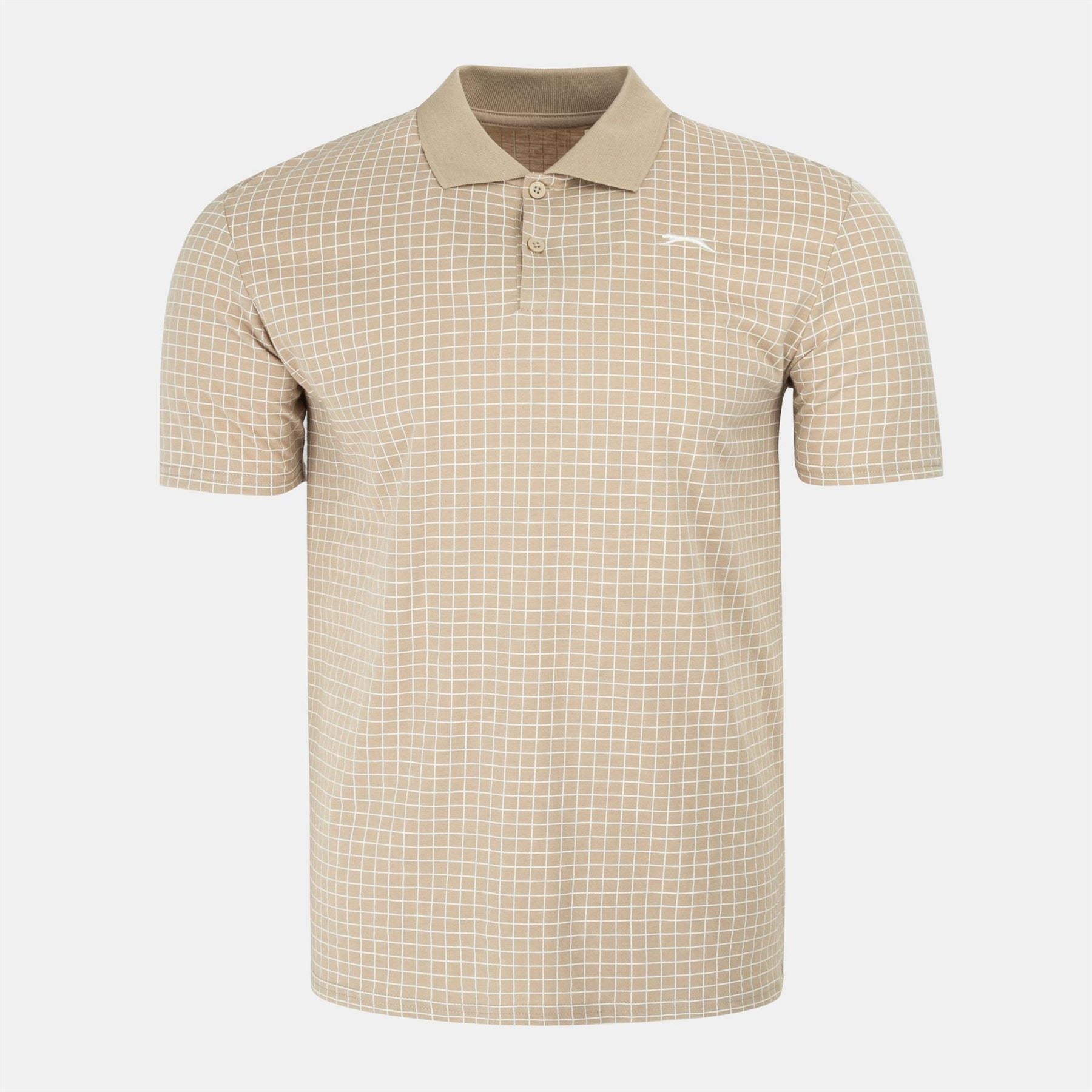 Slazenger Mens Check Golf Polo