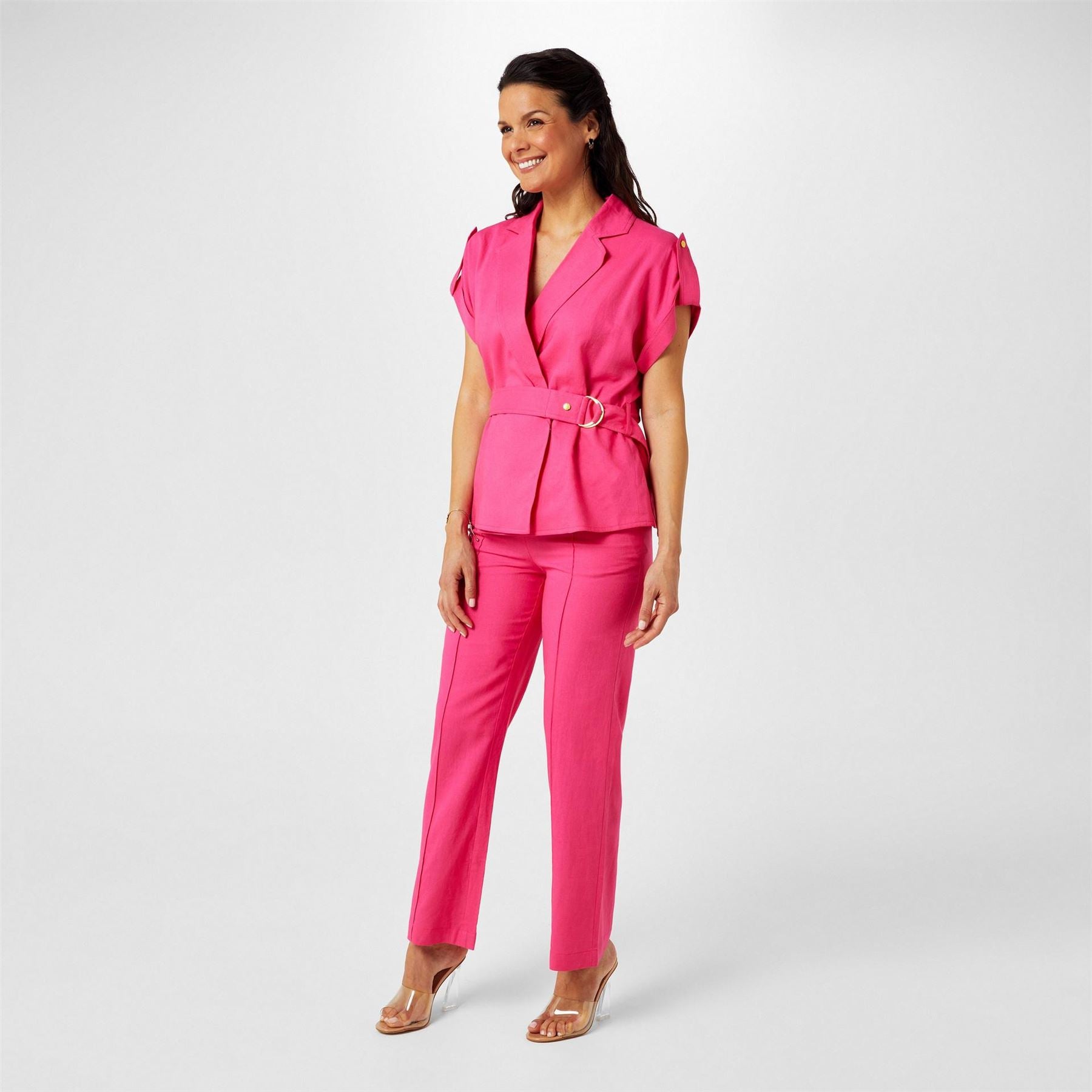 Biba Linen Short Sleeve Jacket