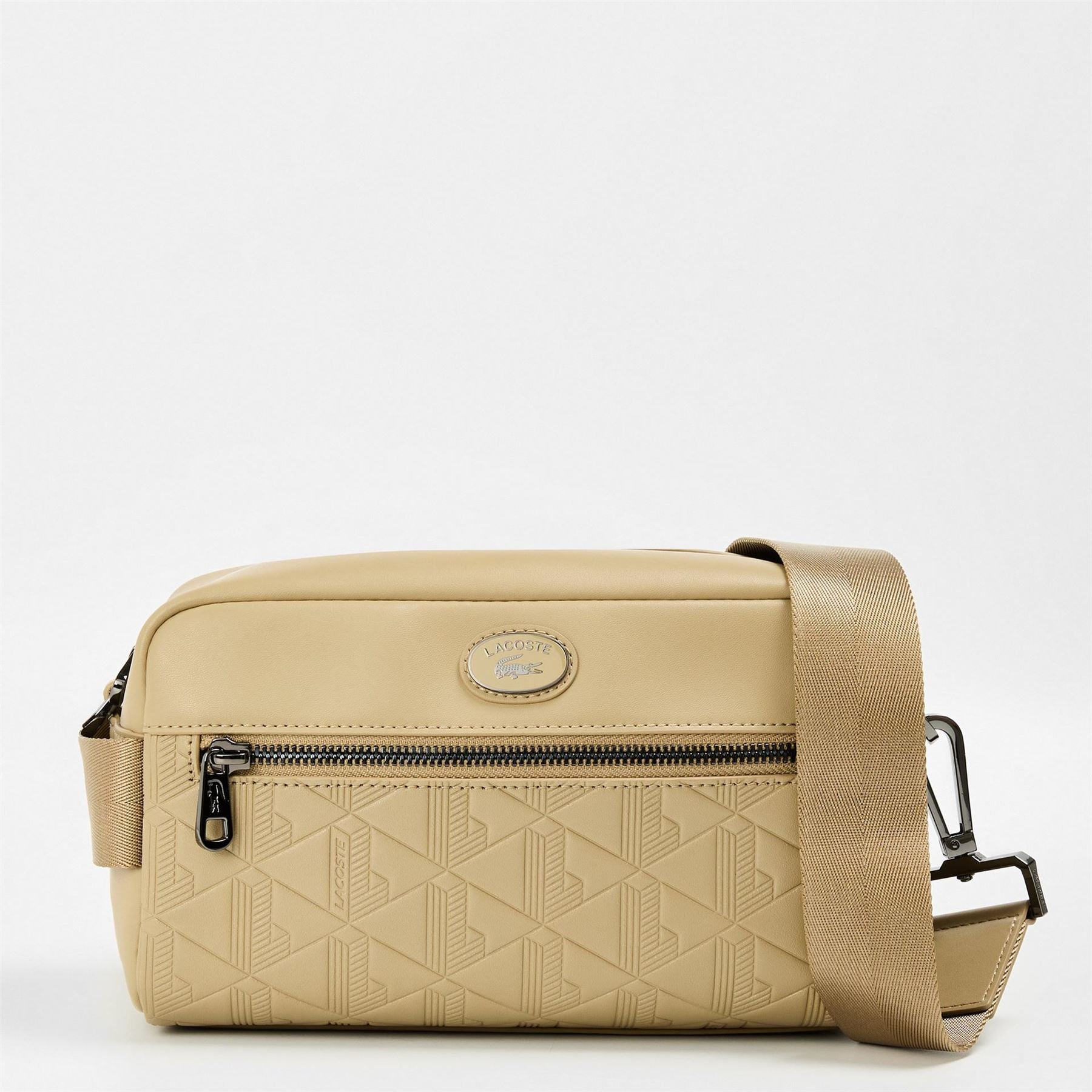 Lacoste Clt Crossover Geometric Patterned Cross Body with Detachable Strap